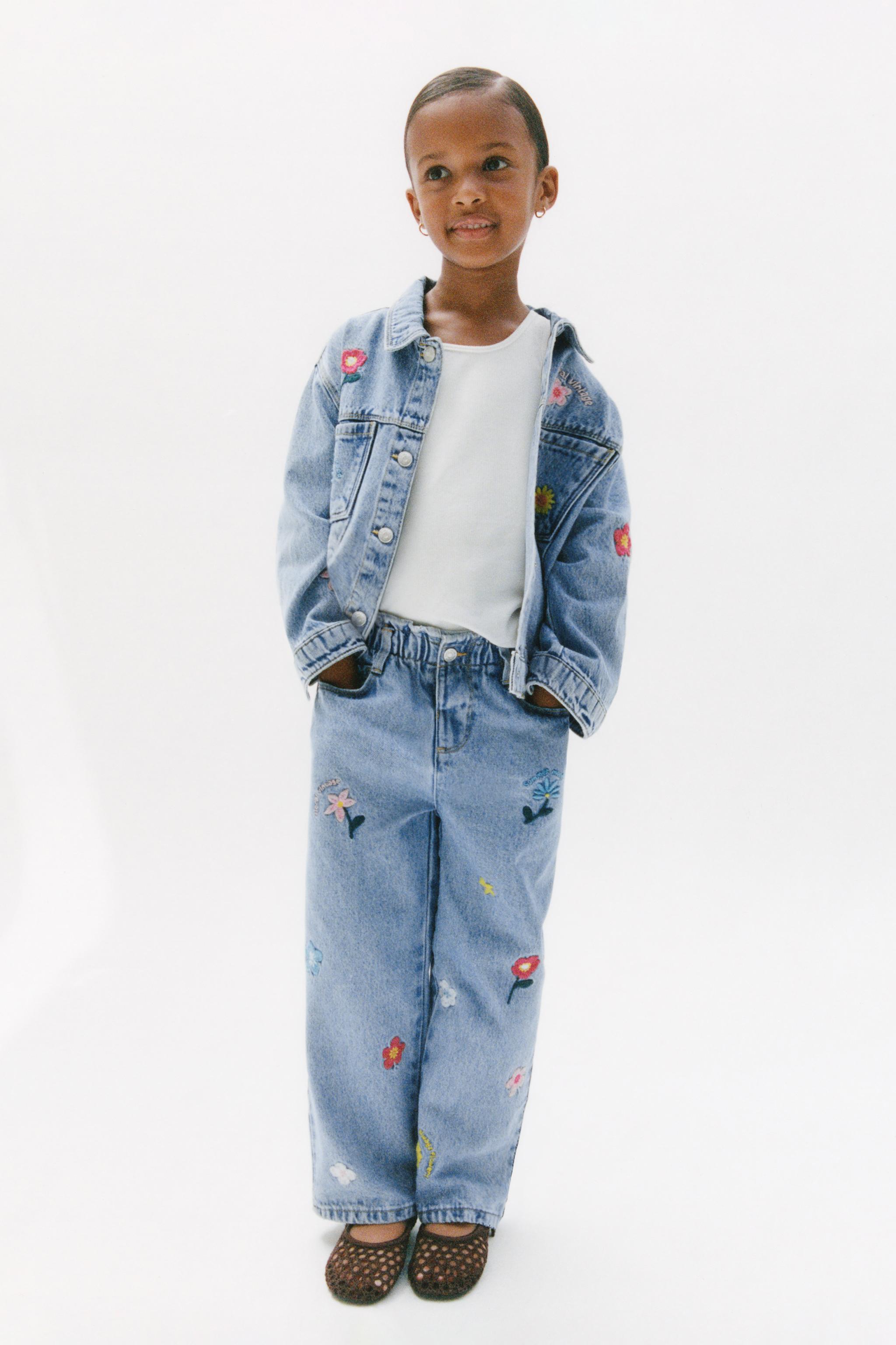 EMBROIDERED FLORAL DENIM JACKET