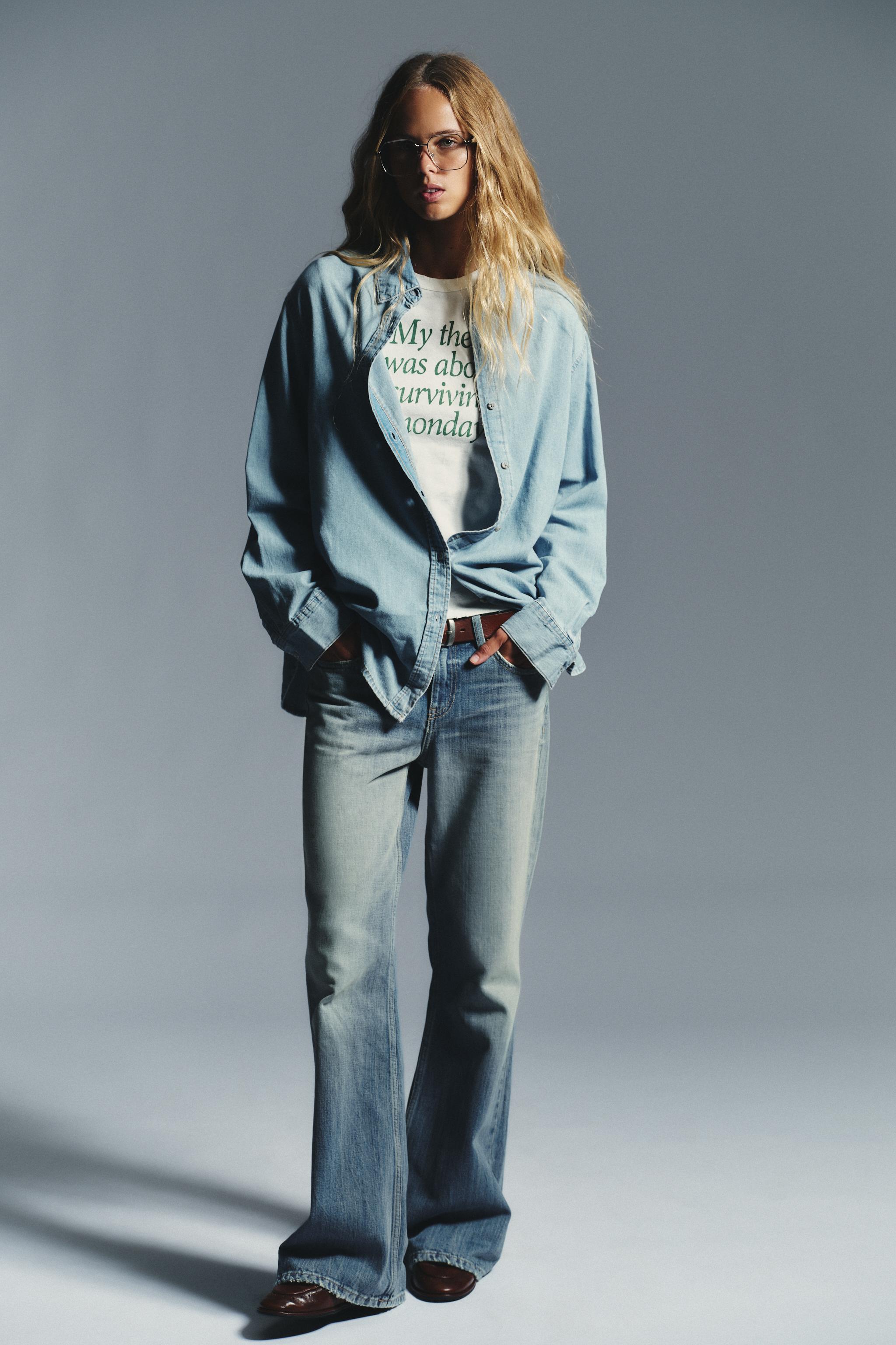 TRF LONG DENIM SHIRT