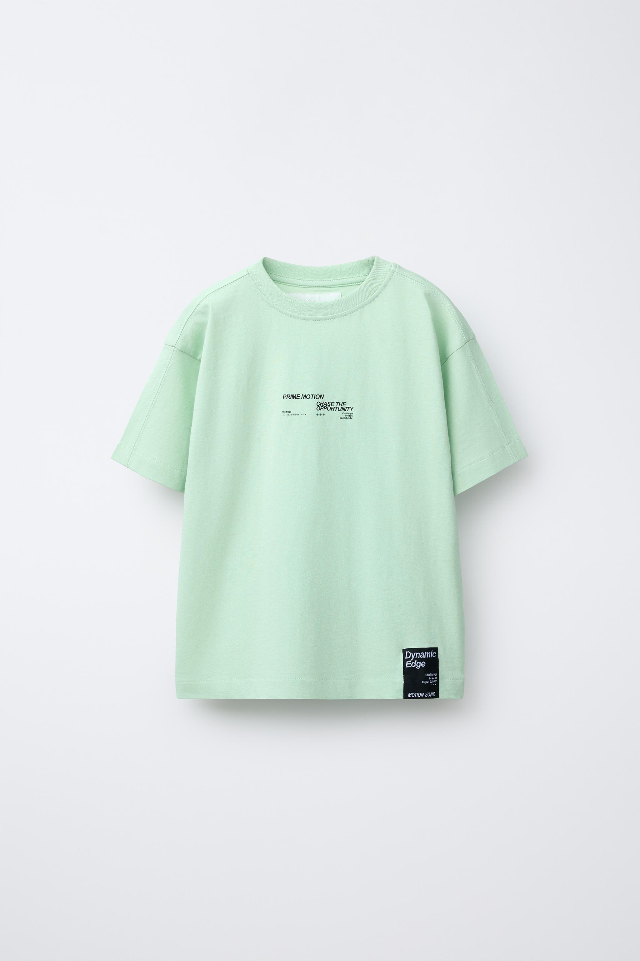 SPORTY TEXT LABEL T-SHIRT