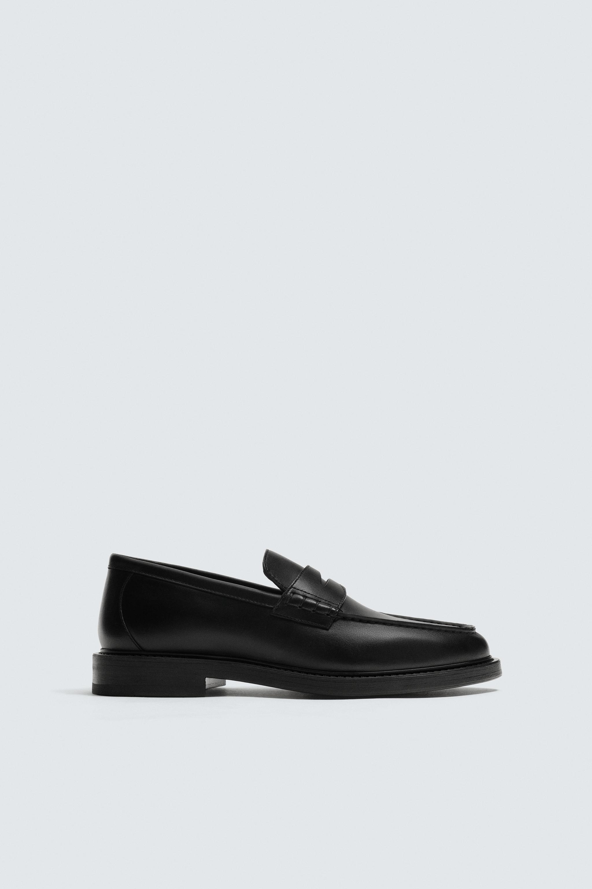 LEATHER PENNY LOAFERS