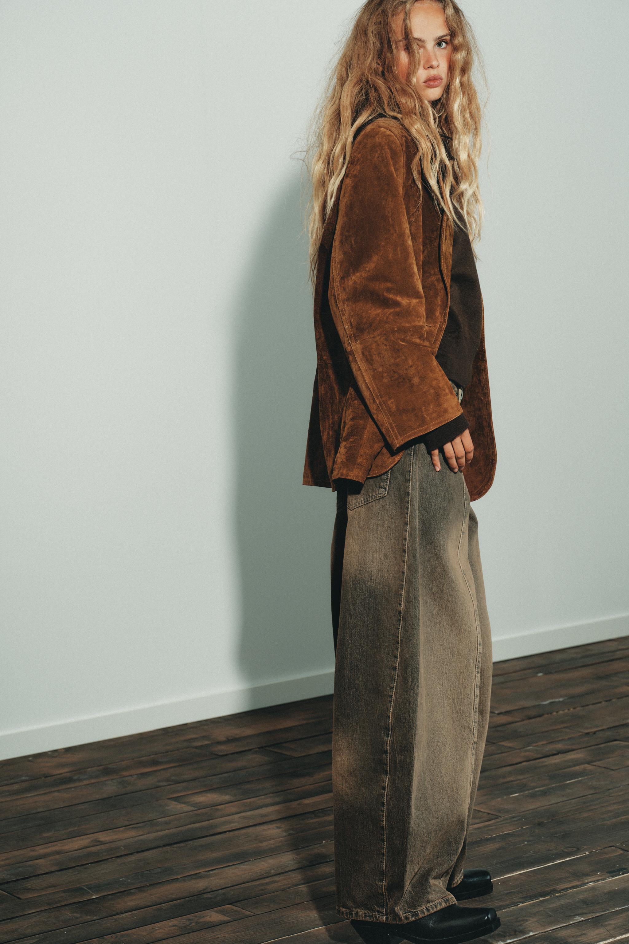 TRF OVERSIZE HIGH WAISTED JEANS