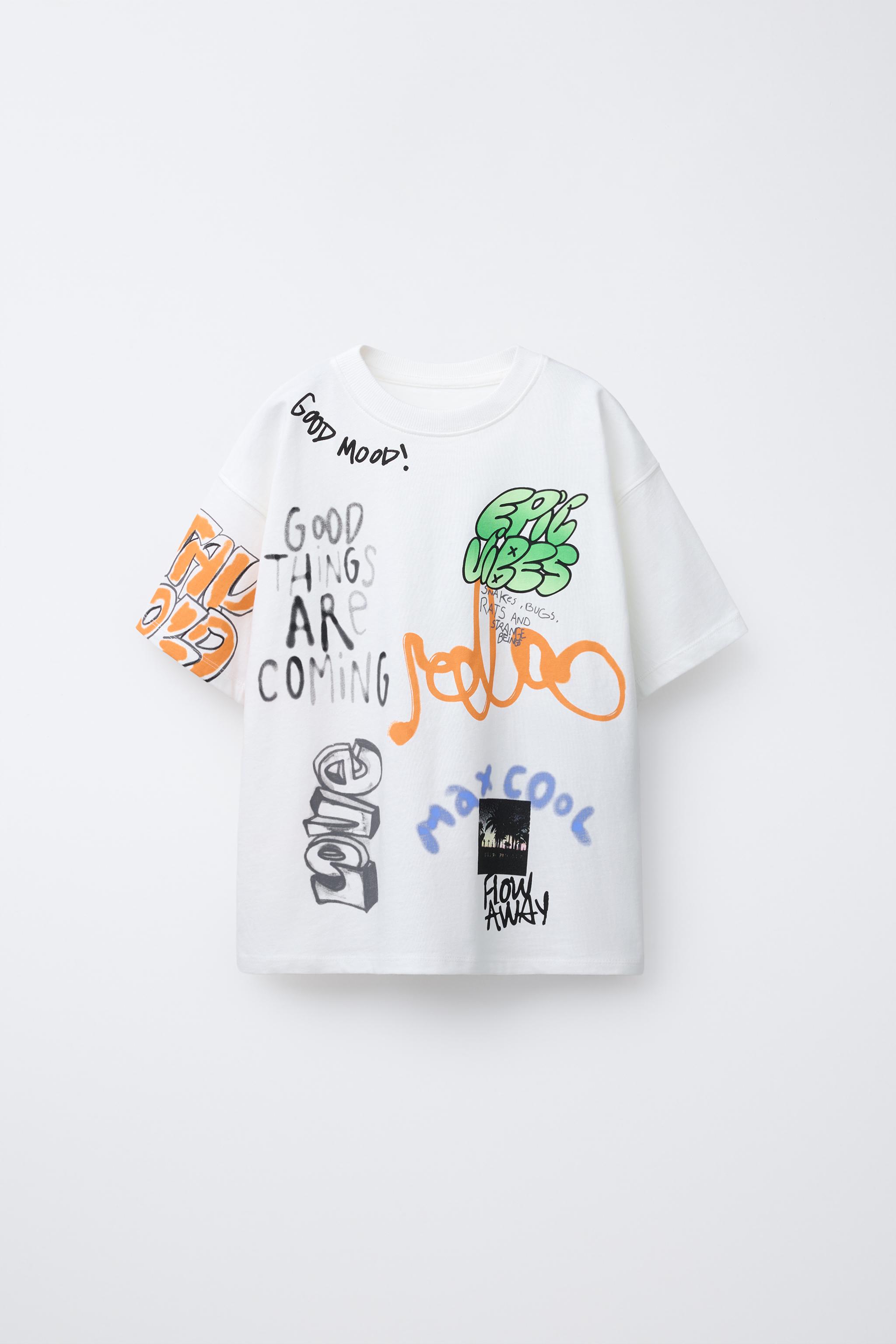 GRAFFITI PRINT T-SHIRT