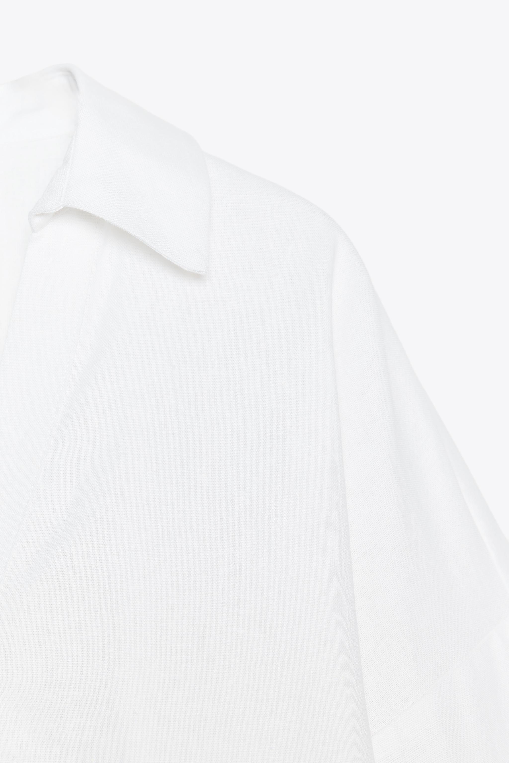 WIDE SLEEVE LINEN SHIRT