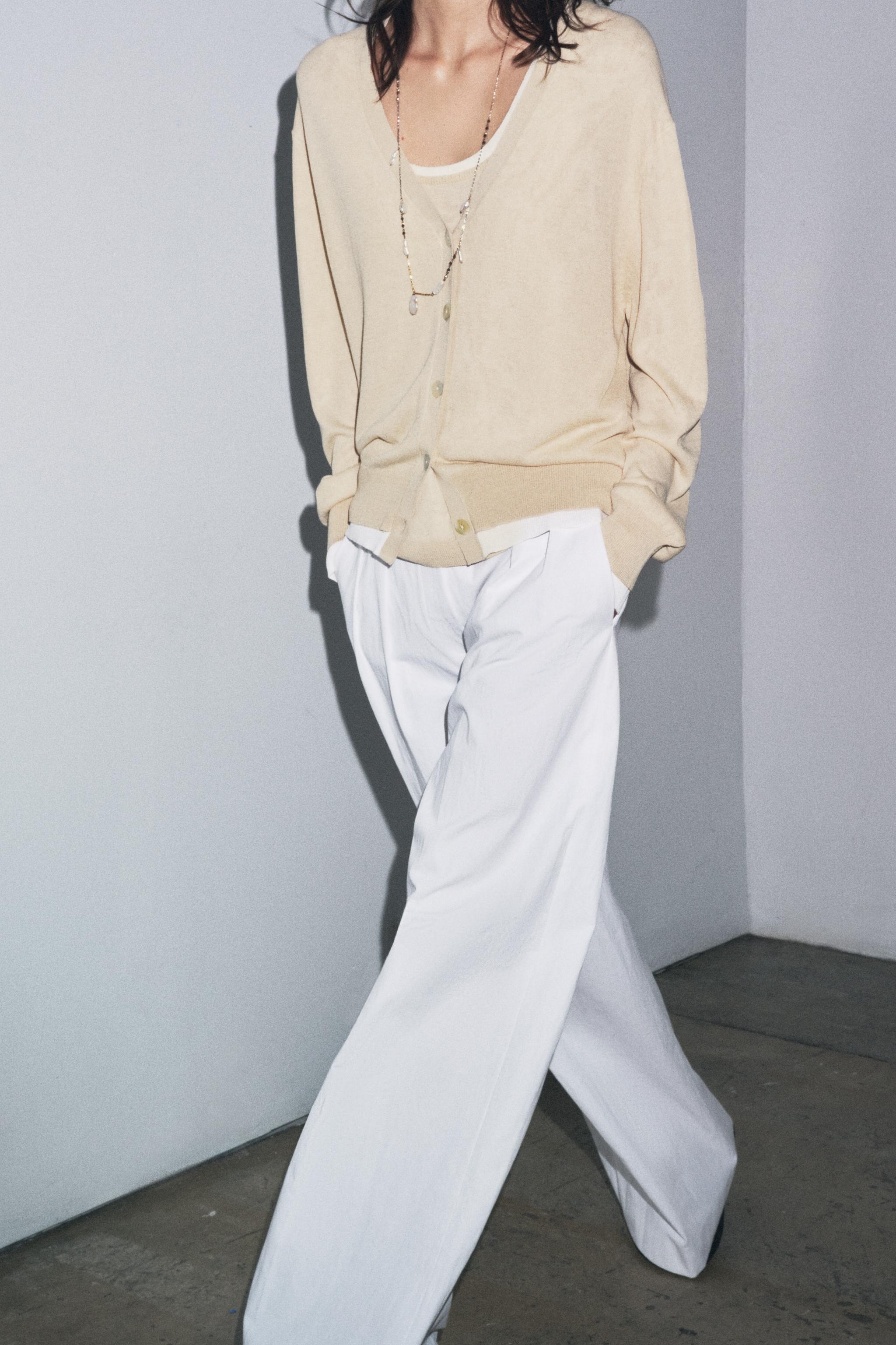 DOUBLE LAYER KNIT CARDIGAN