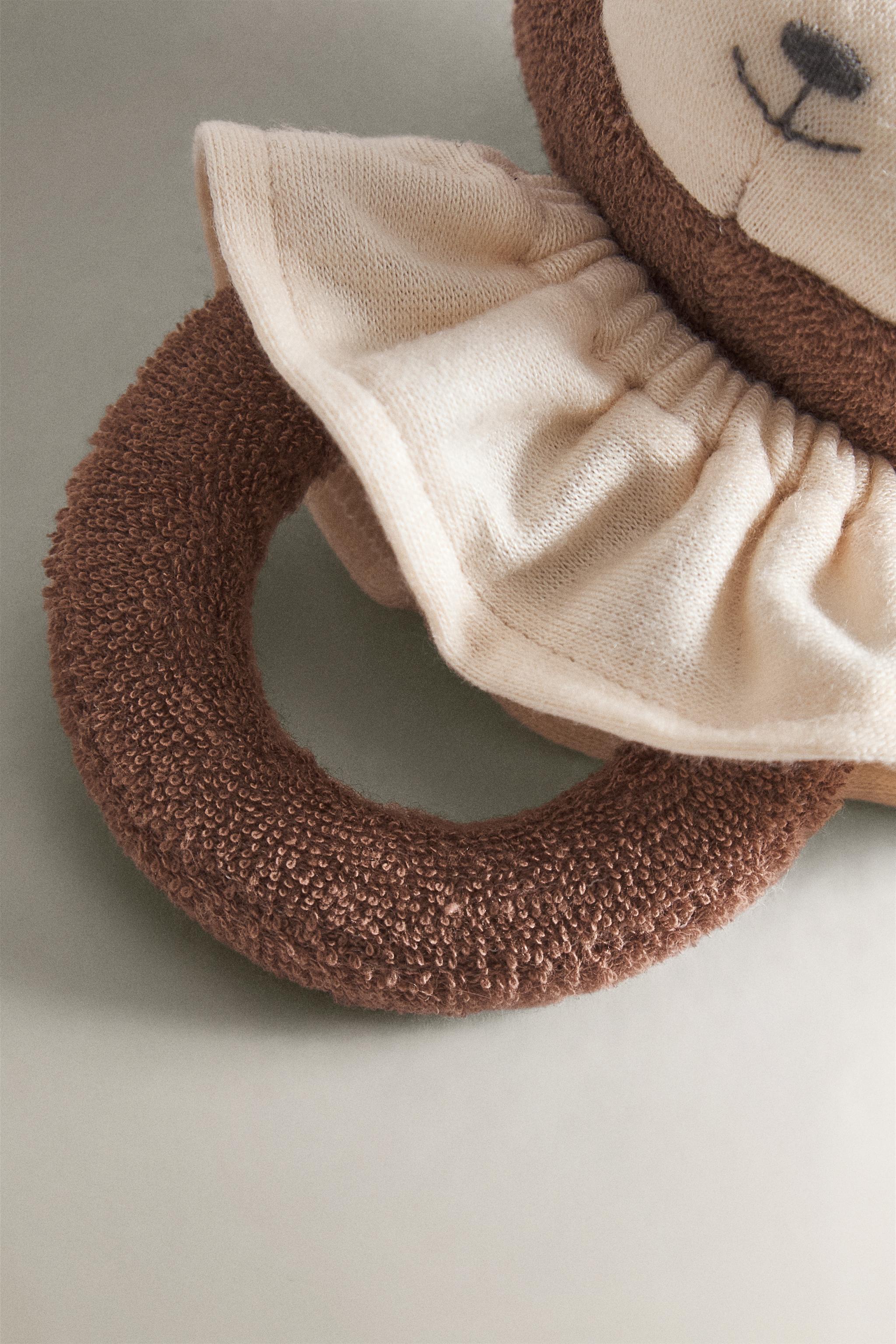 CHILDREN'S MONKEY PLUSH TOY RATTLE