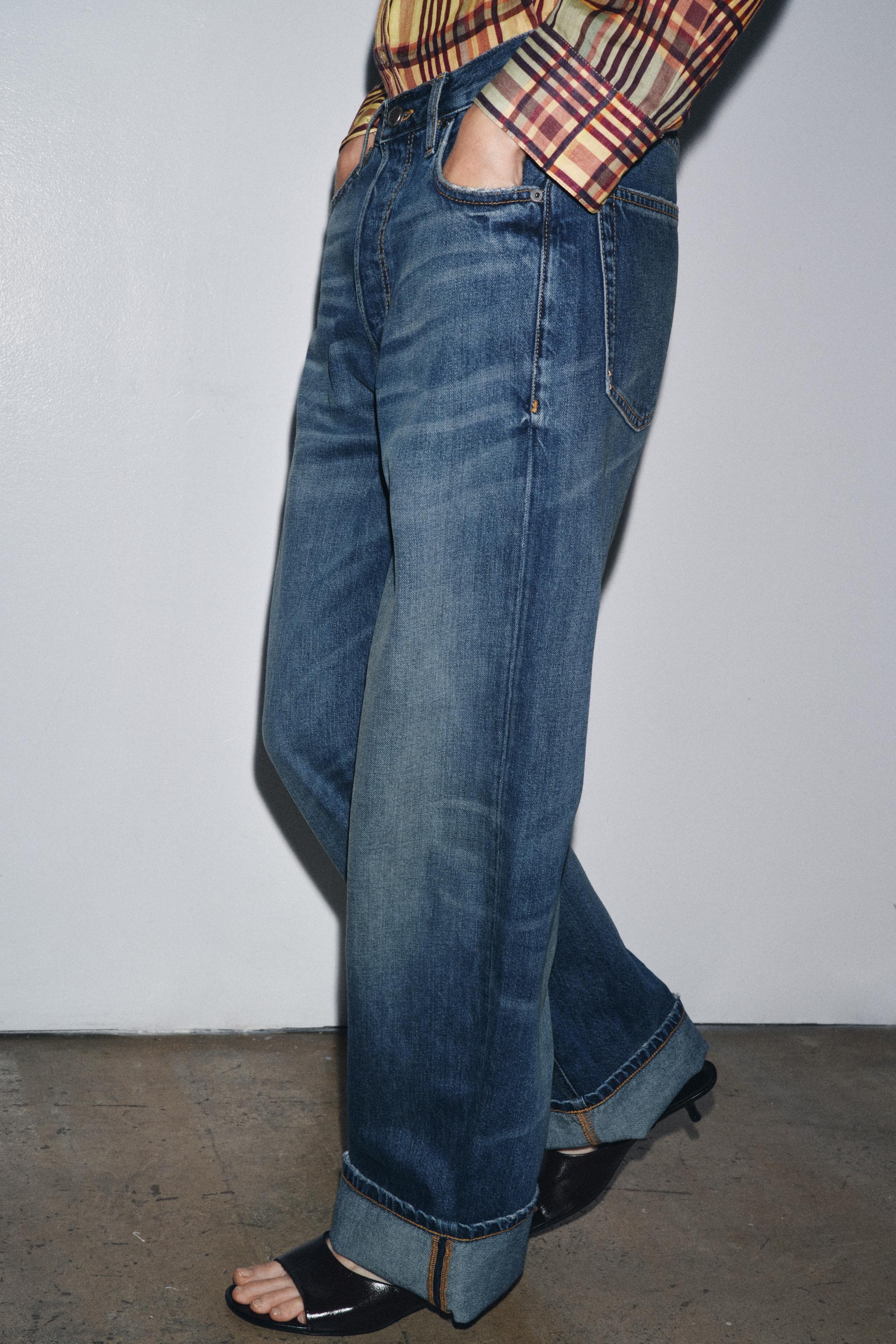 ZW COLLECTION LOW-RISE BAGGY JEANS