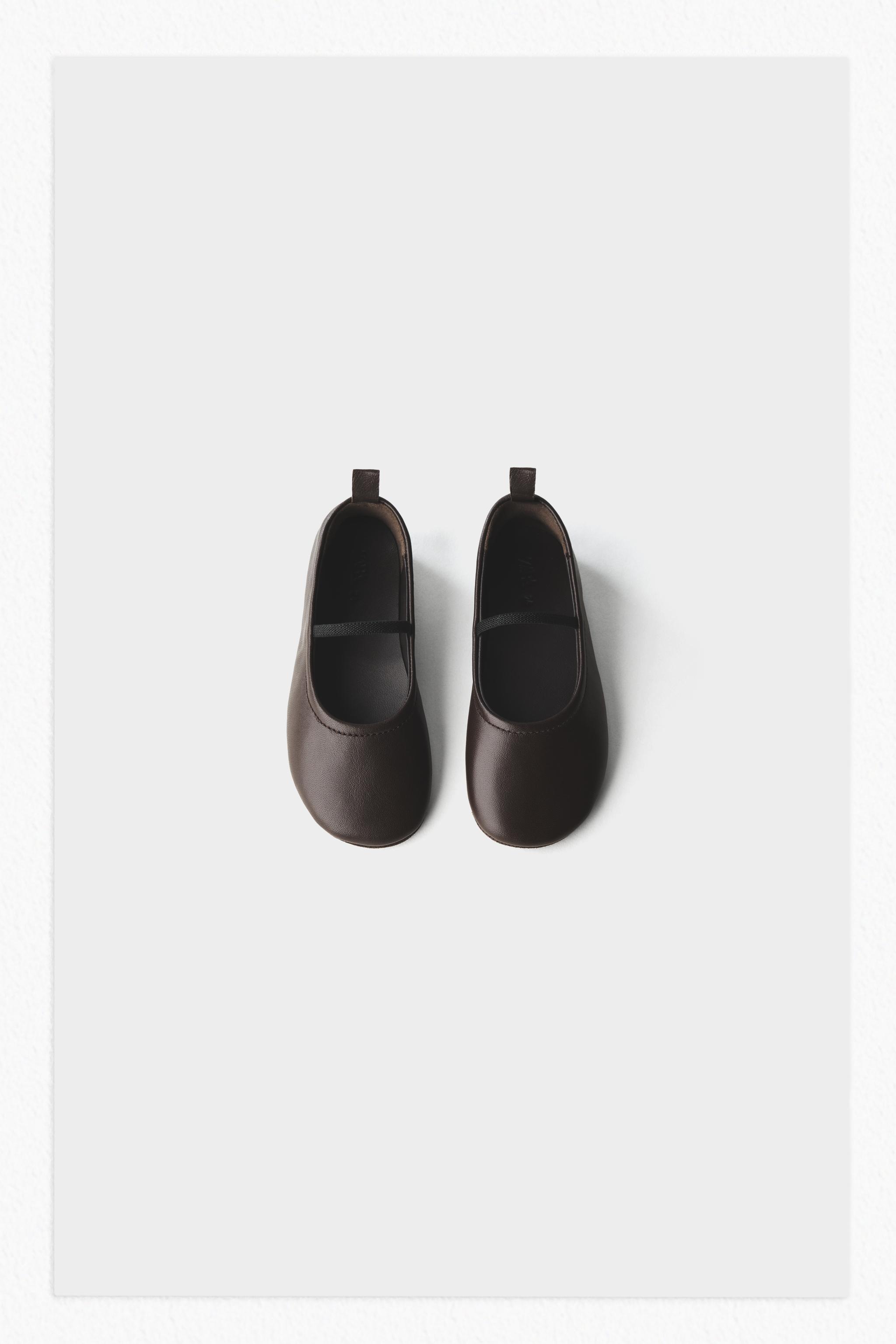 LEATHER BALLET FLATS
