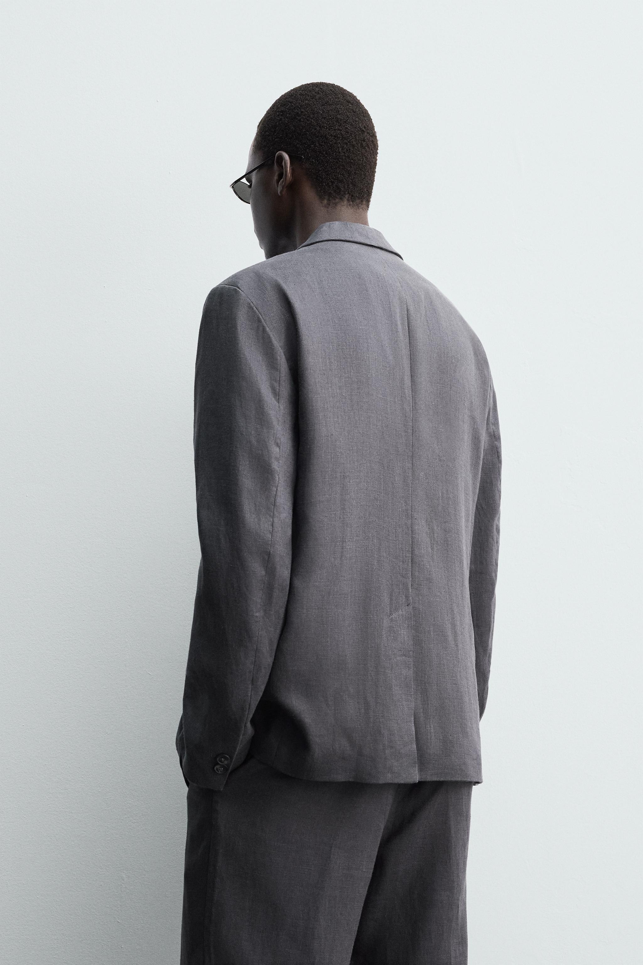 100% LINEN SUIT BLAZER