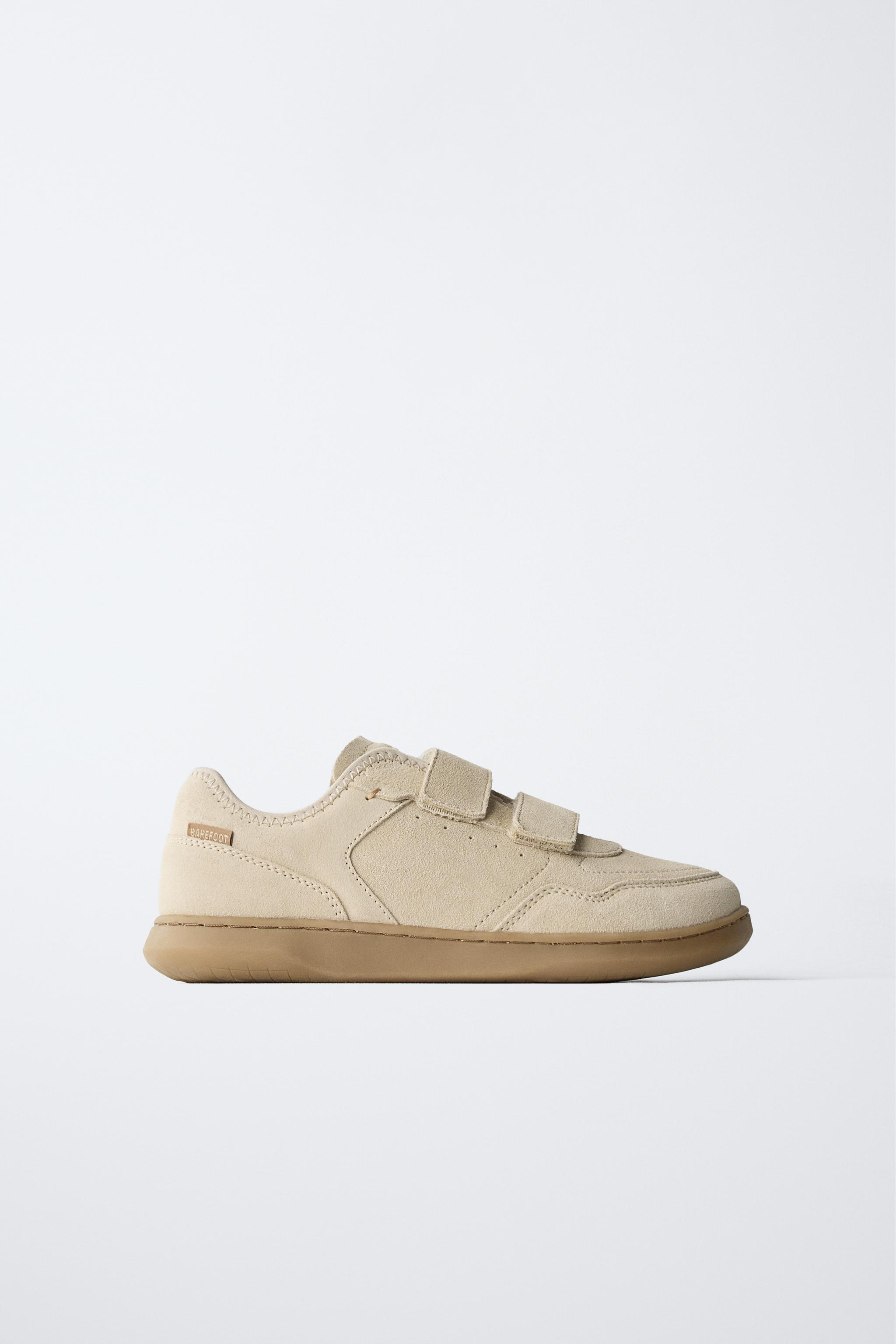 BAREFOOT SPLIT LEATHER SNEAKERS
