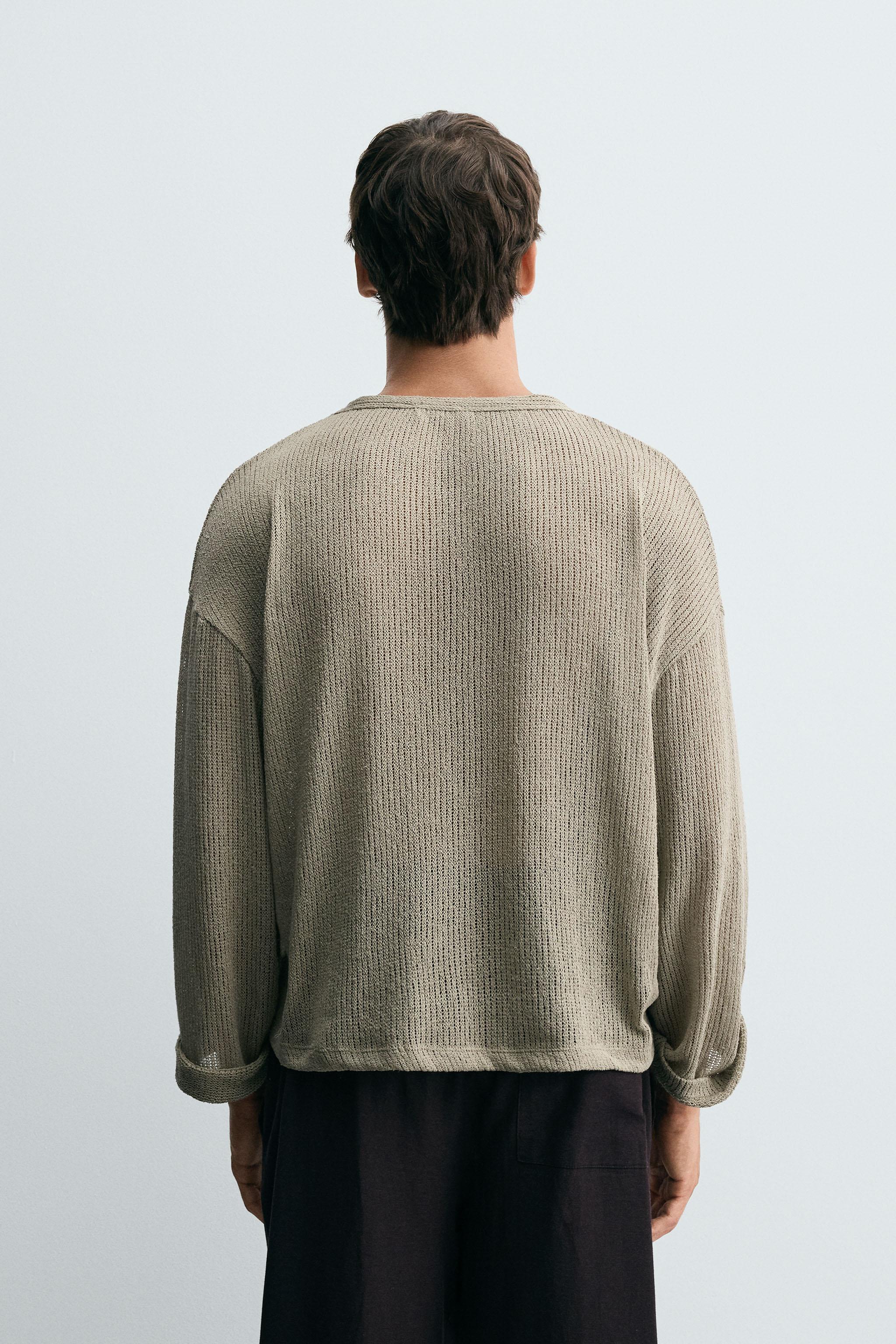 OPENWORK TEXTURED T-SHIRT