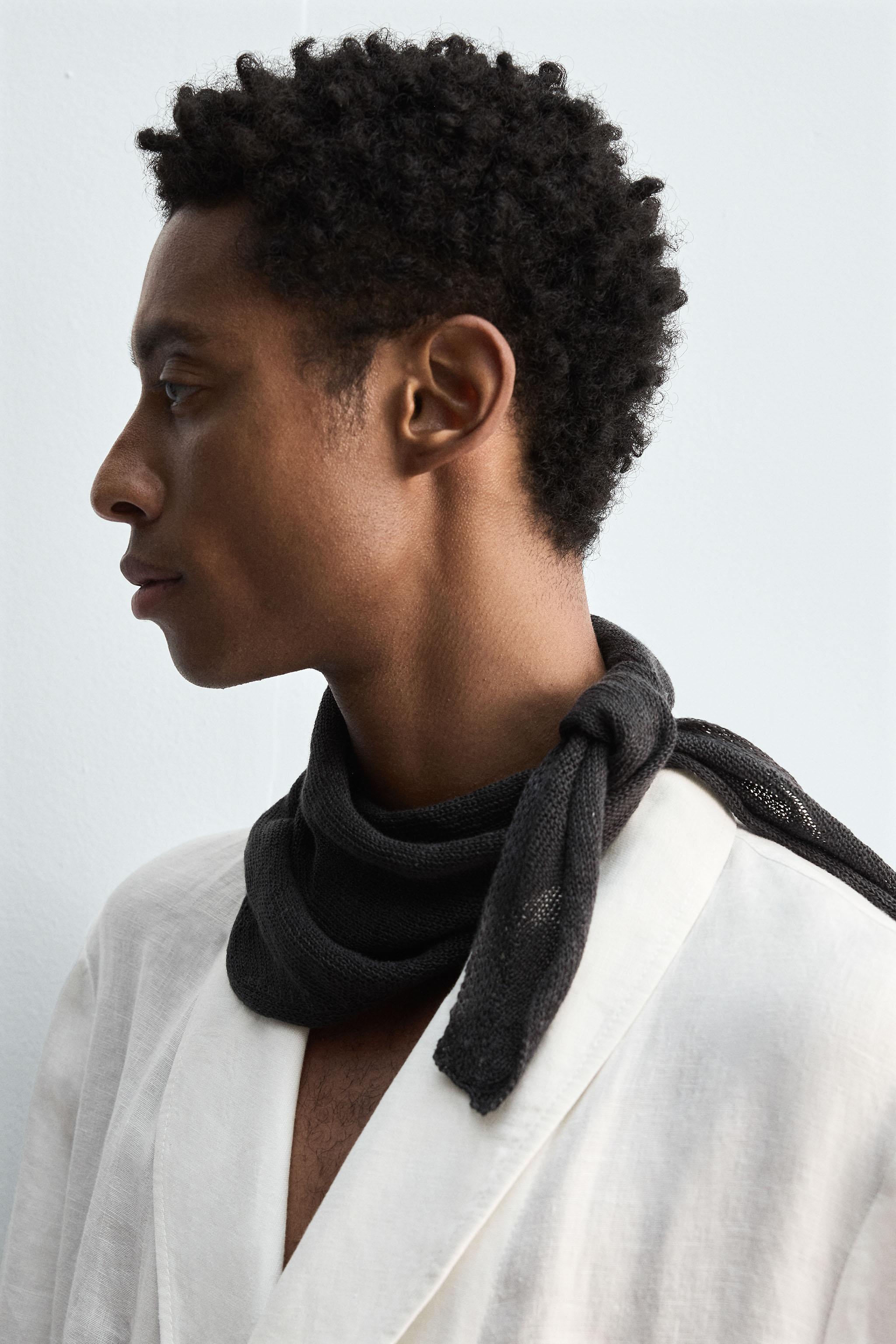 100% LINEN KNIT BANDANA