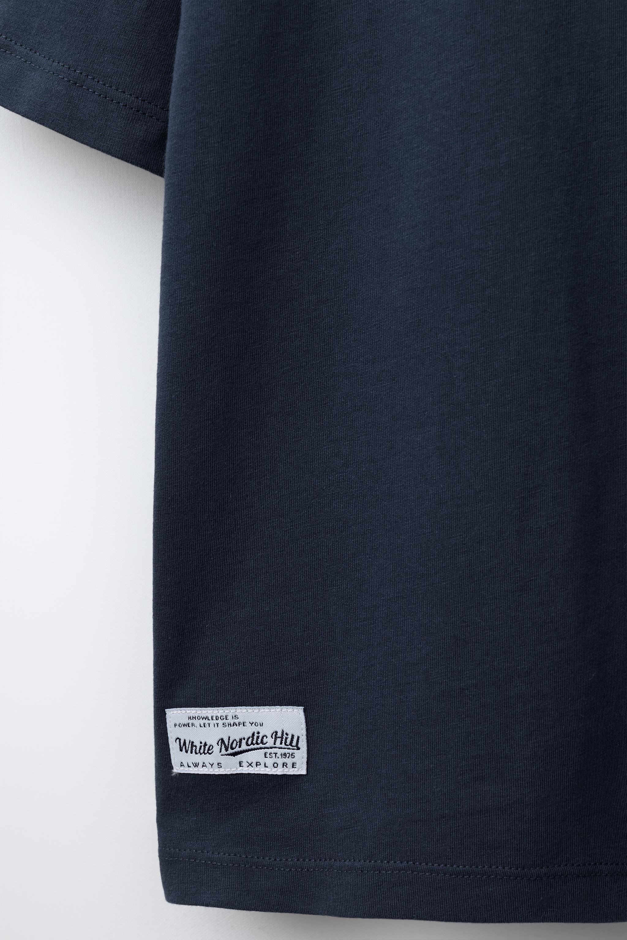 VARSITY FLOCKED TEXT T-SHIRT