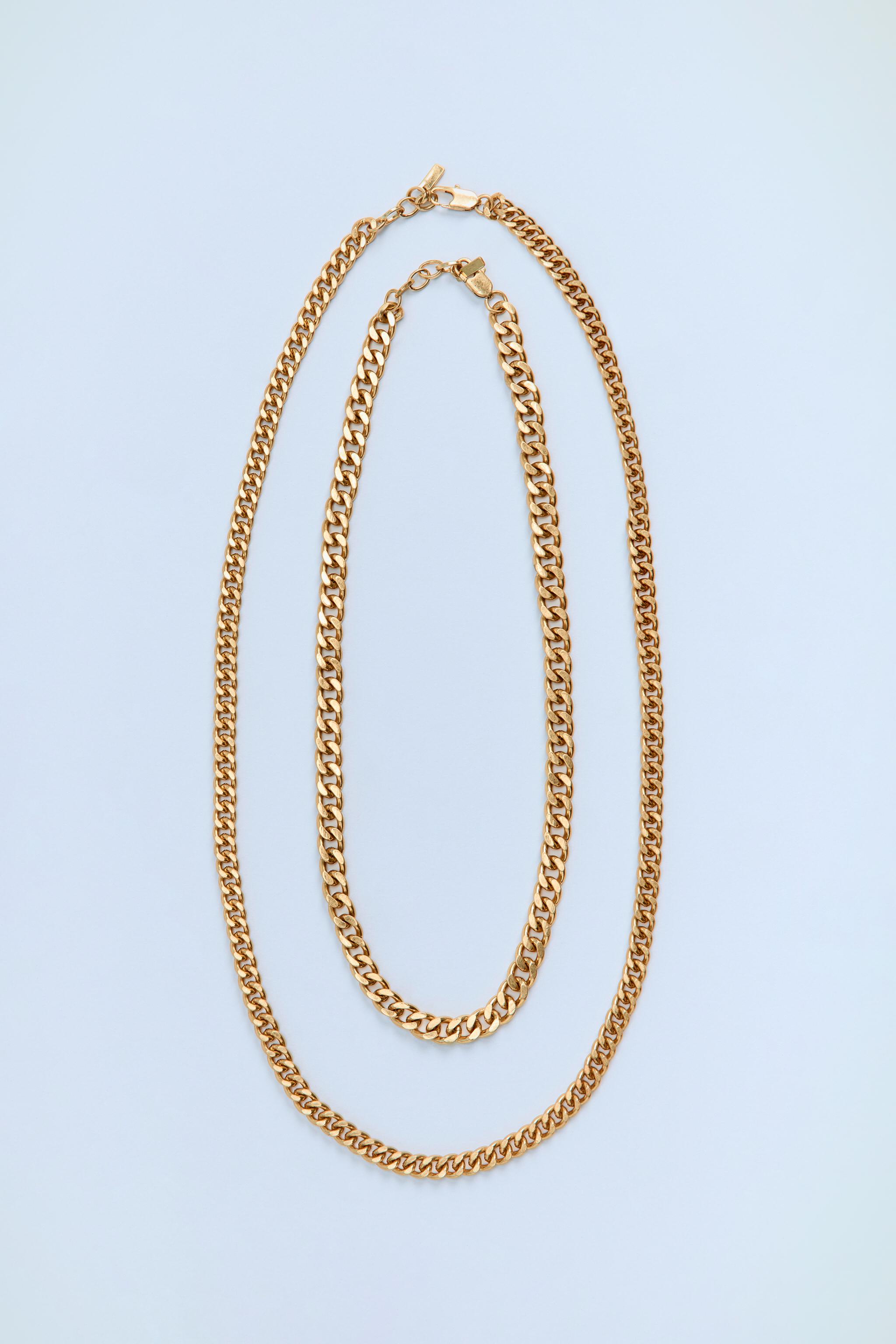 2-PACK LINK CHAIN NECKLACES