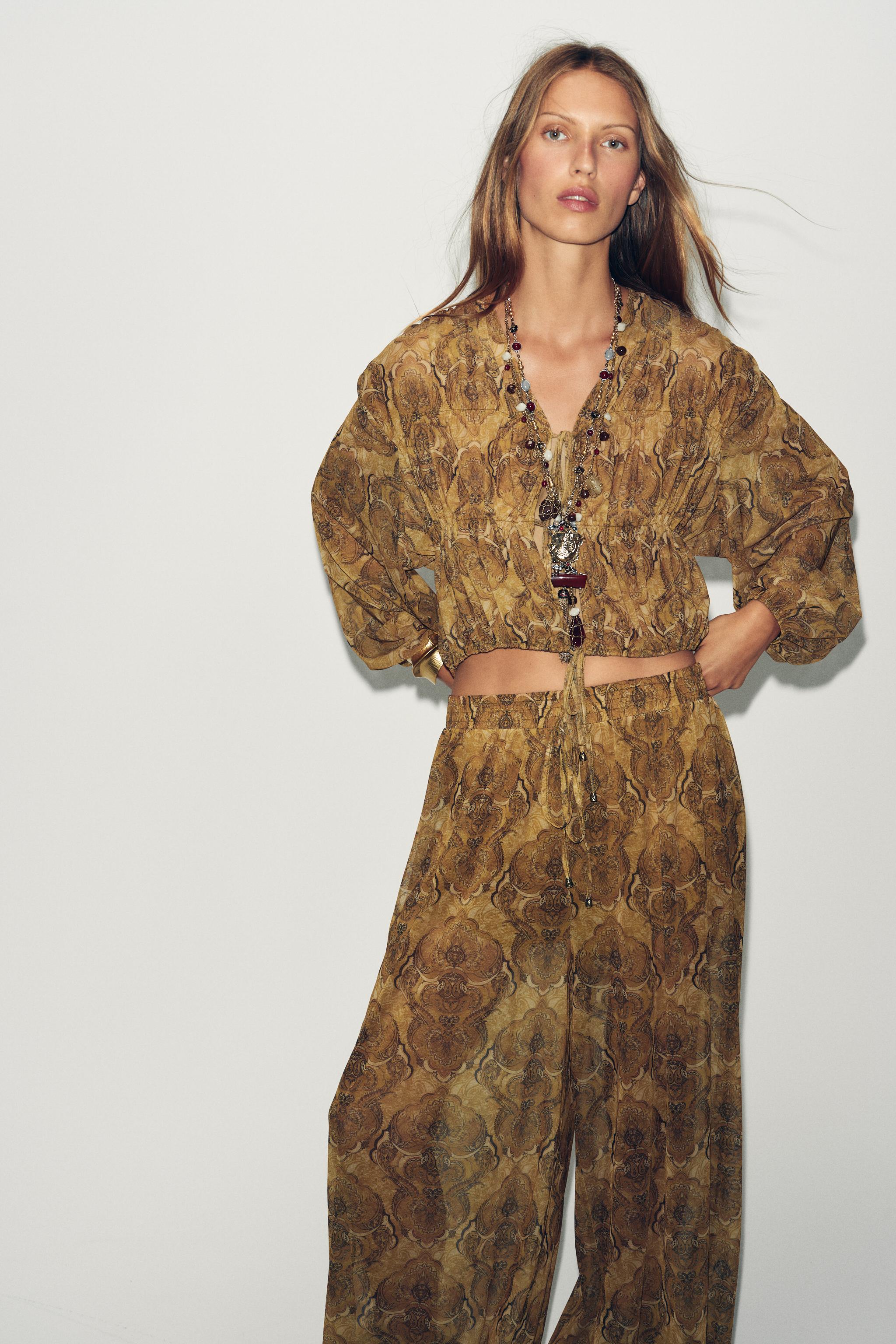 PRINTED BALLOON PANTS