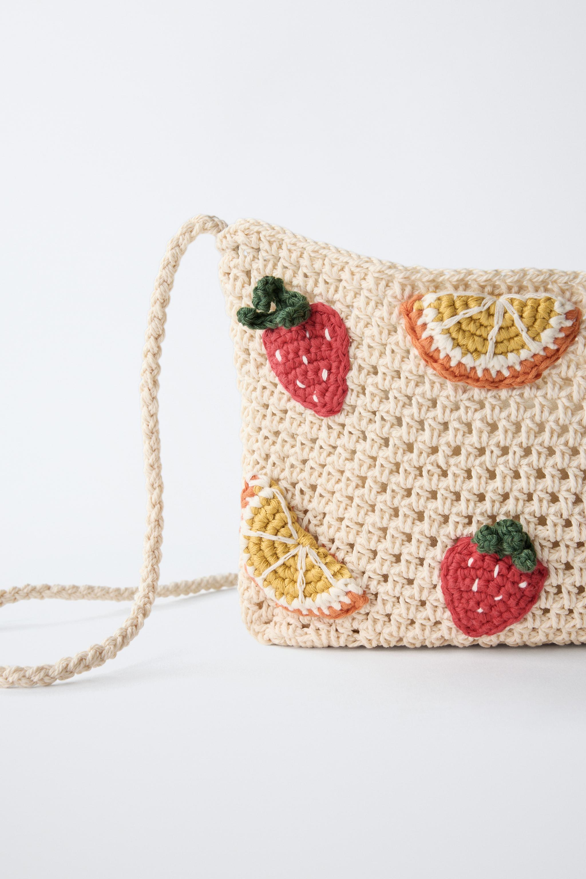CROCHET FRUIT CROSSBODY BAG