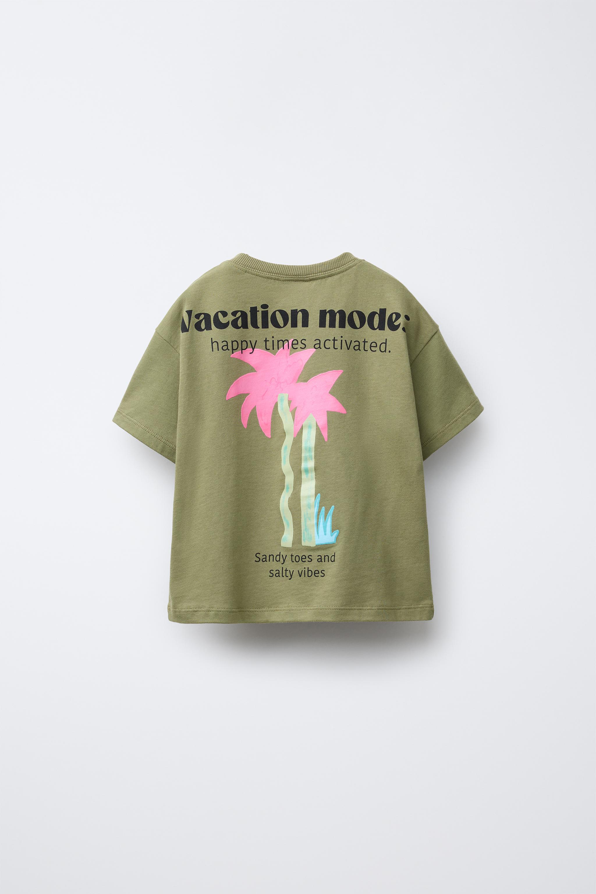 PALM TREE PRINT T-SHIRT