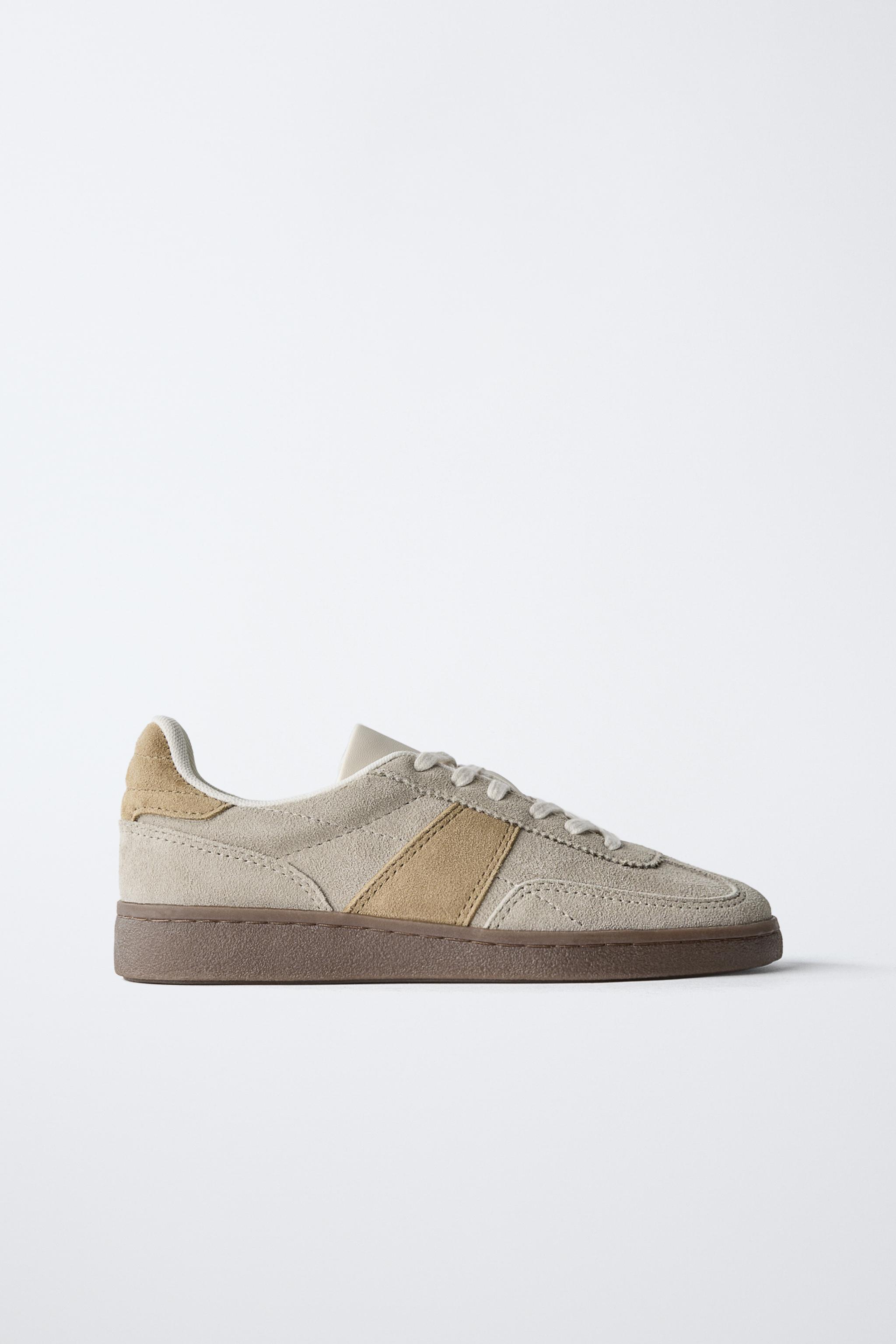 SPLIT LEATHER SNEAKERS