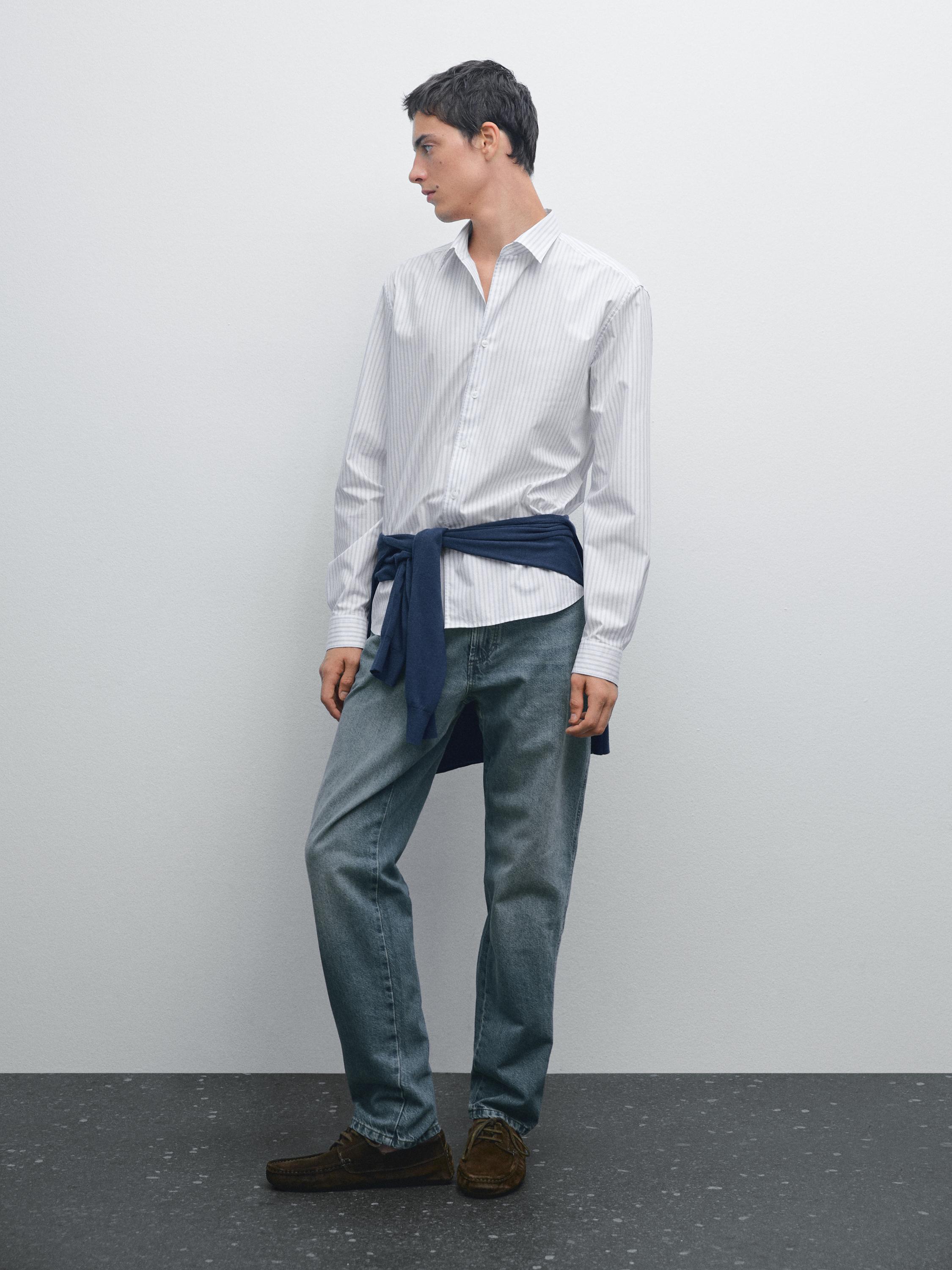 Regular fit striped shirt