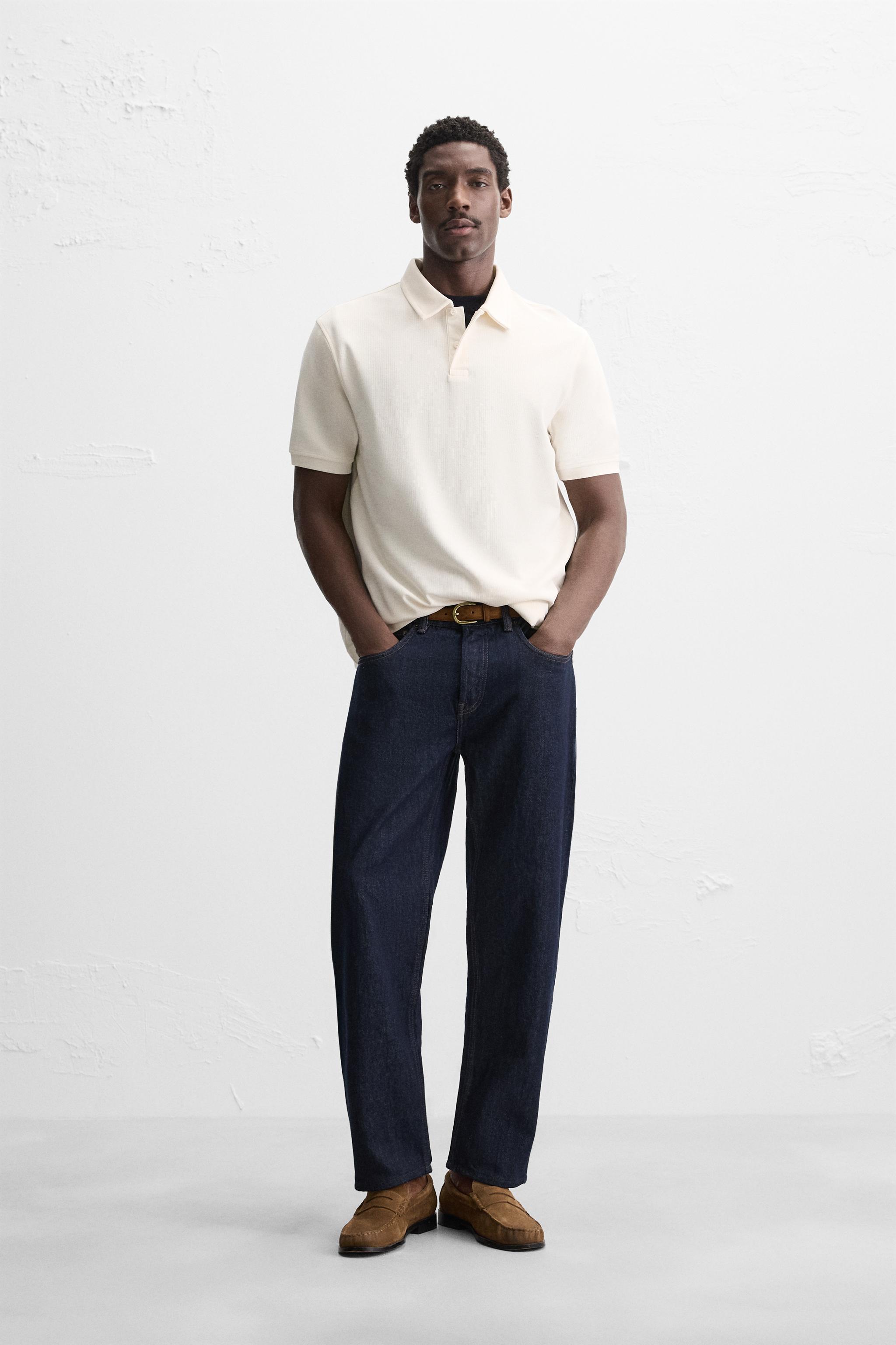 BASIC TEXTURED POLO SHIRT