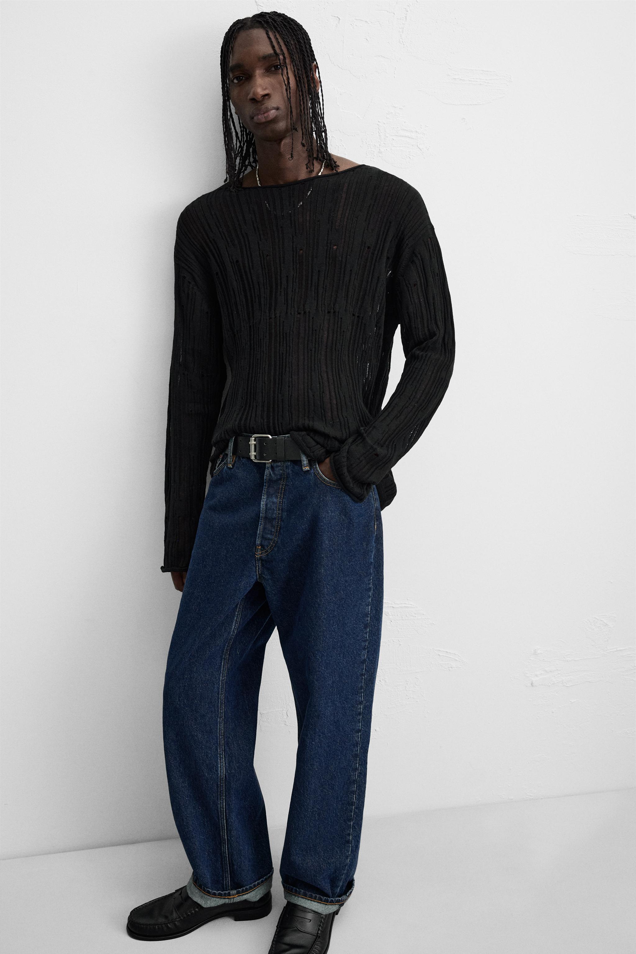 DROP STITCH TEXTURED SWEATER