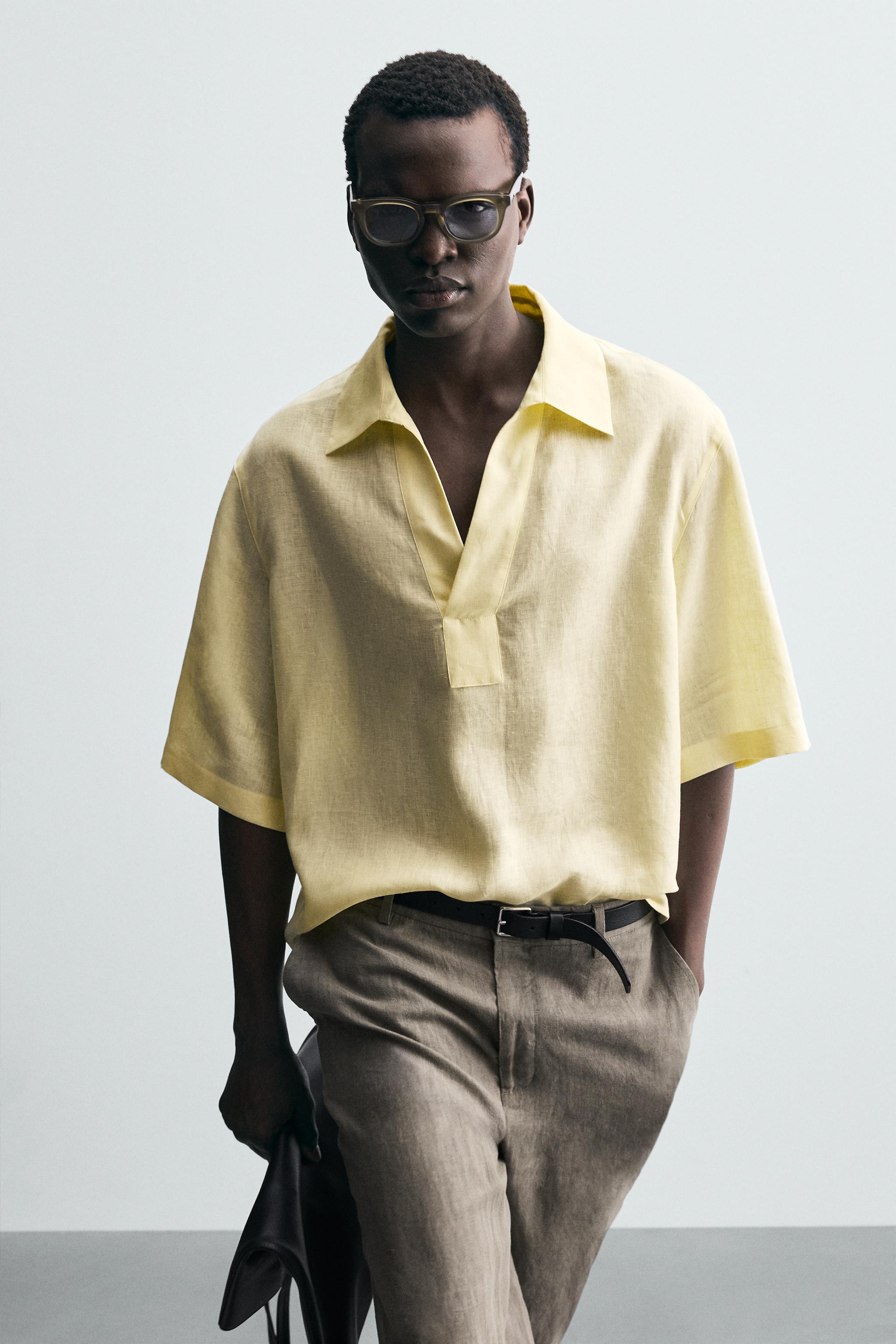 100% LINEN POLO SHIRT