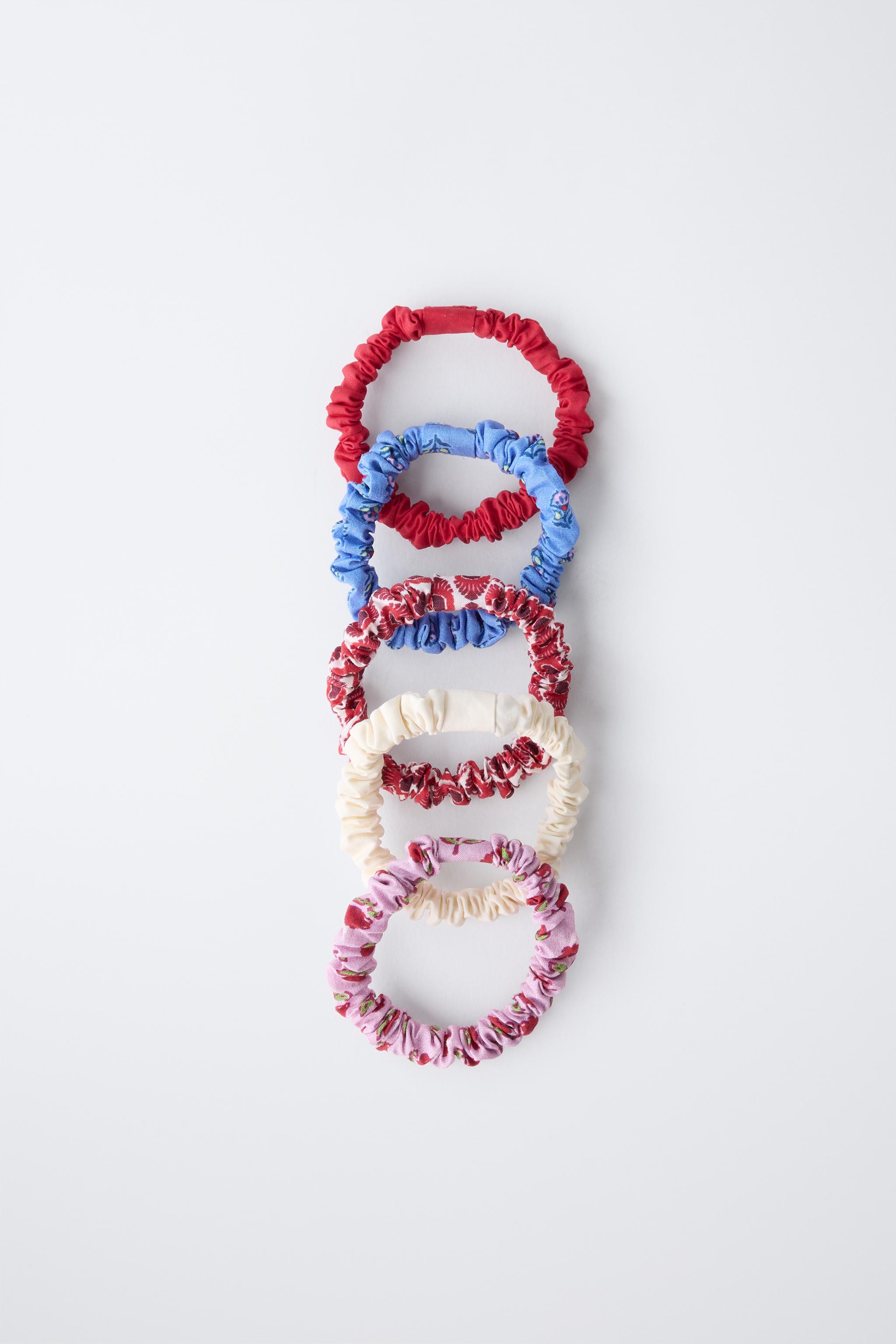 FIVE-PACK OF PRINTED SCRUNCHIES