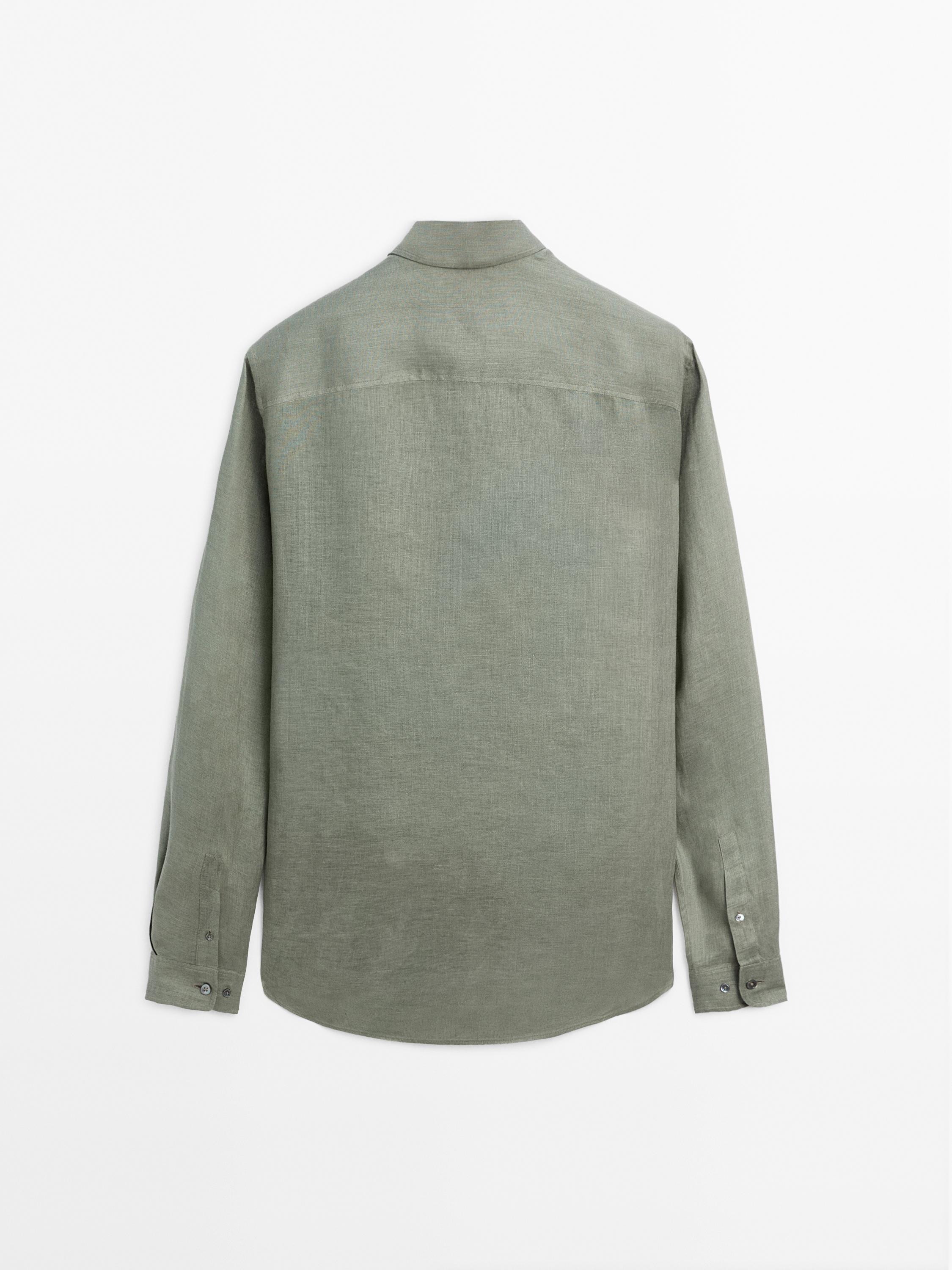 100% linen regular fit shirt