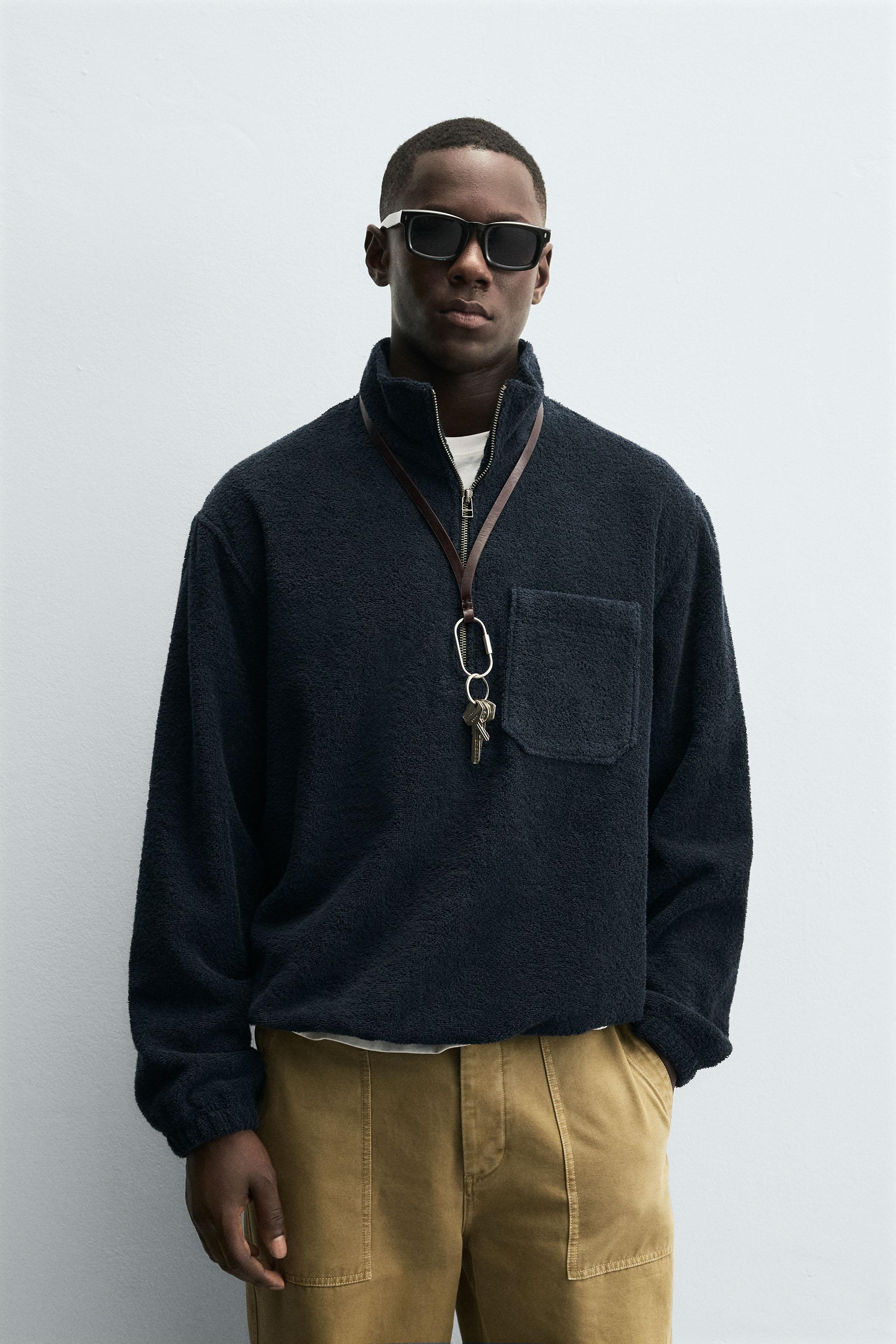 TEXTURED PULLOVER JACKET