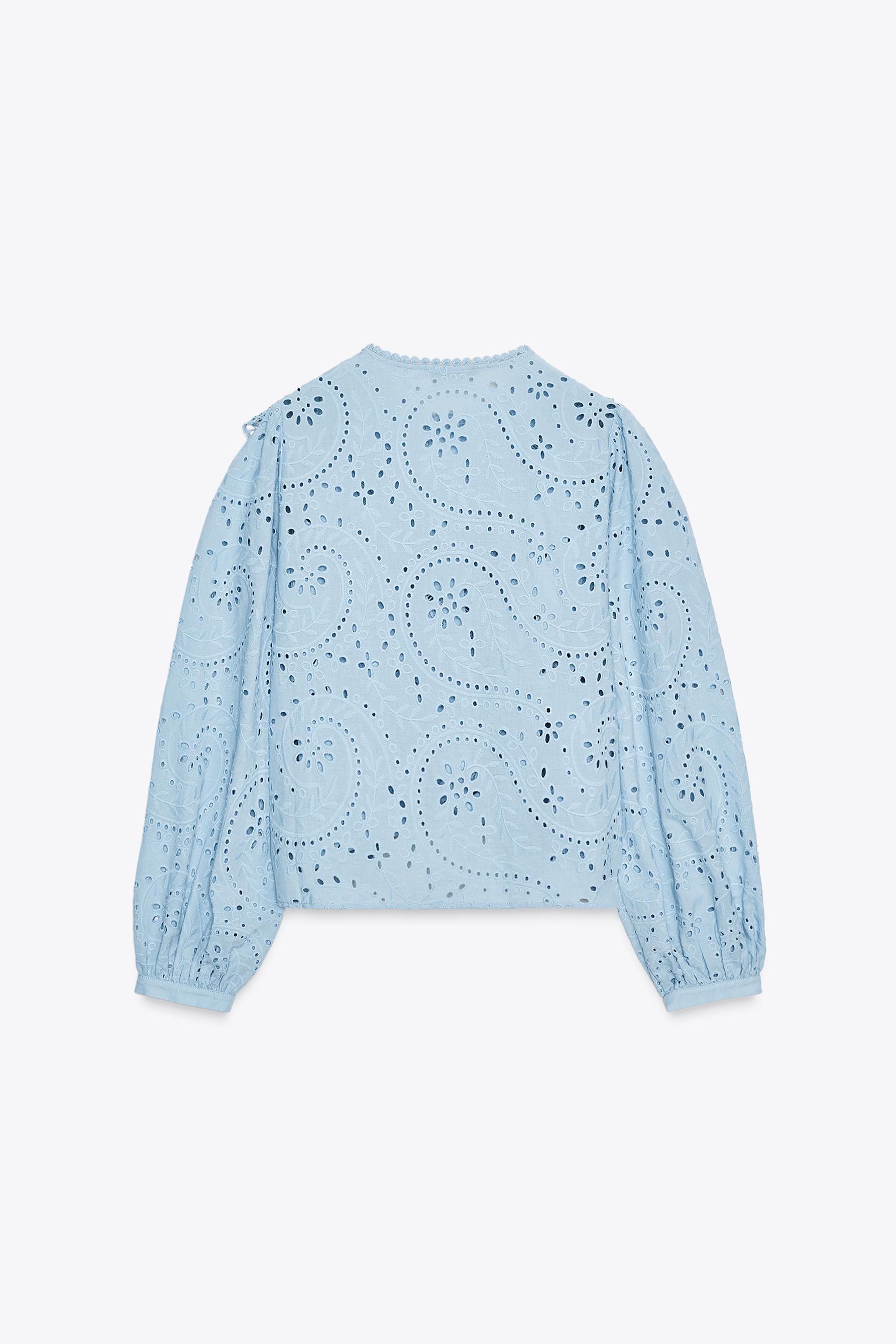 PERFORATED EMBROIDERY SHIRT