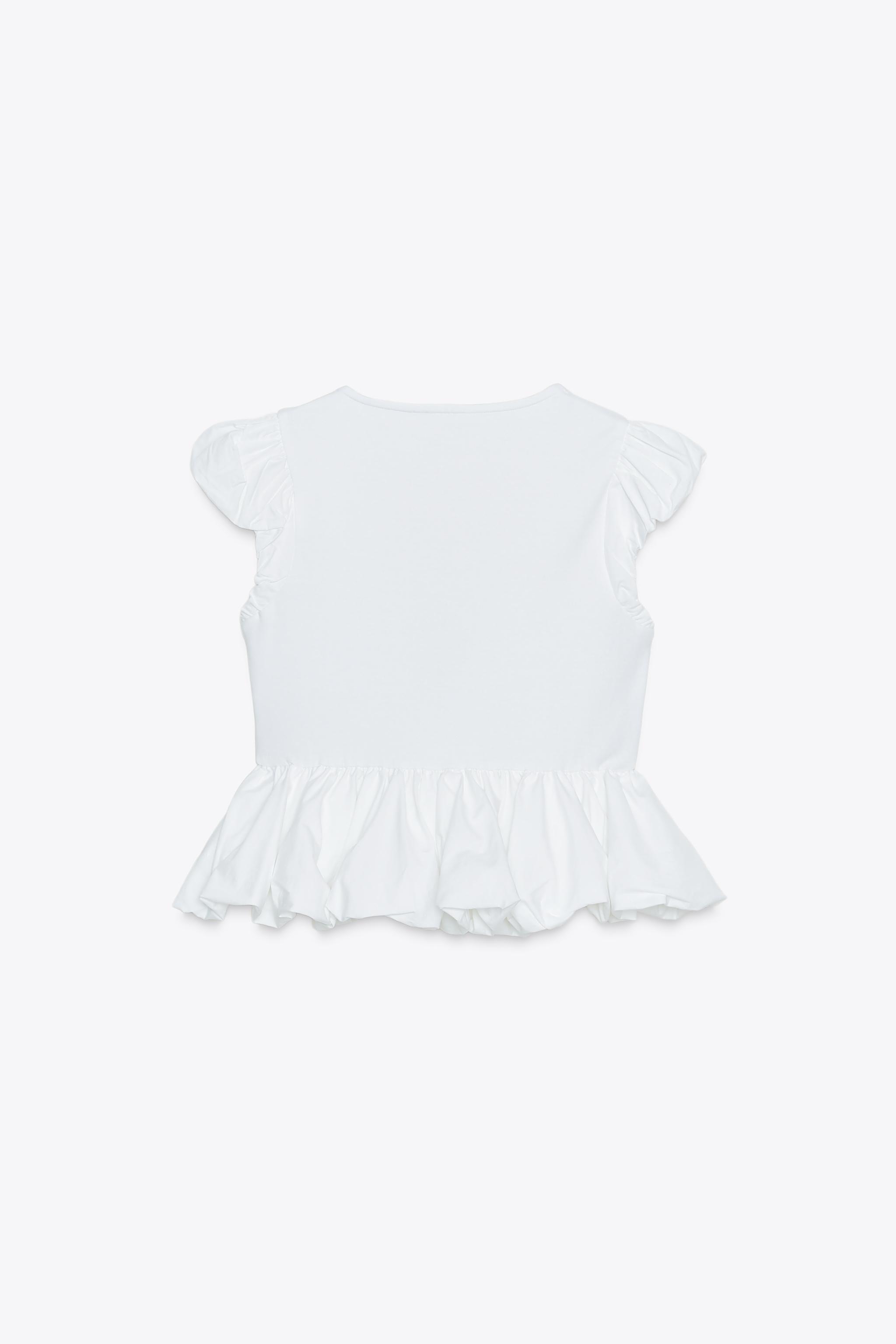 CONTRAST BOW T-SHIRT