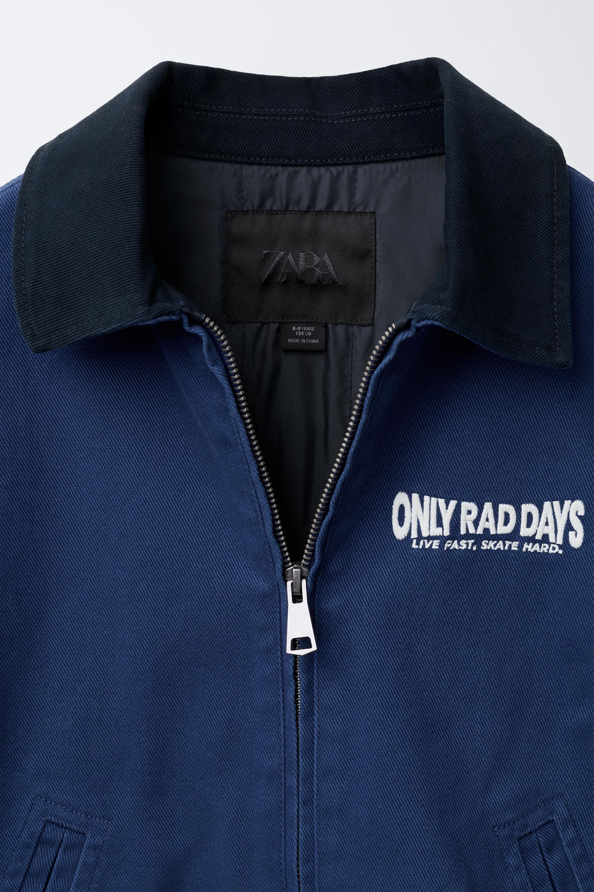 EMBROIDERED TEXT JACKET