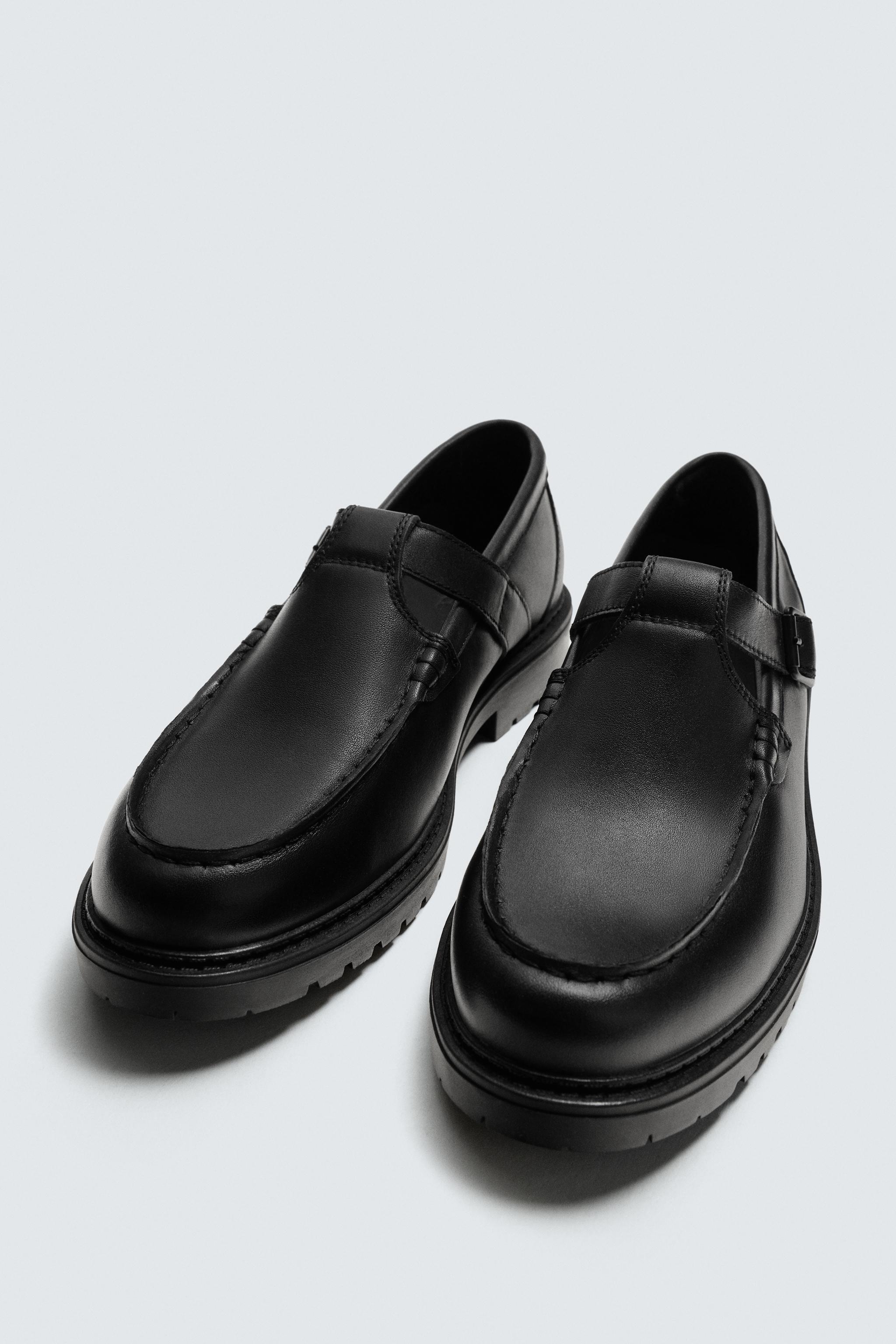 LEATHER BUCKLE SHOES
