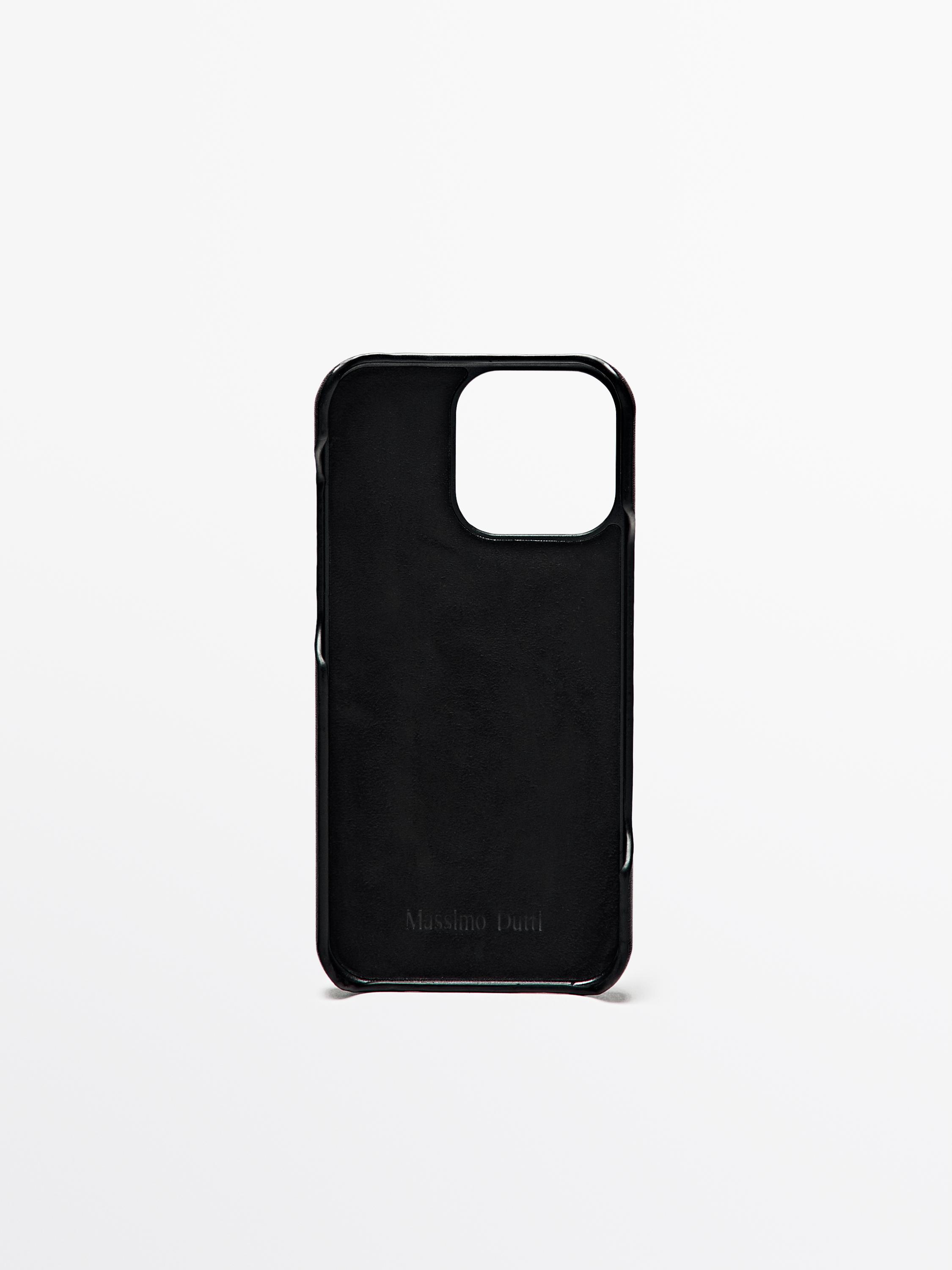 Nappa leather iPhone Pro Max case