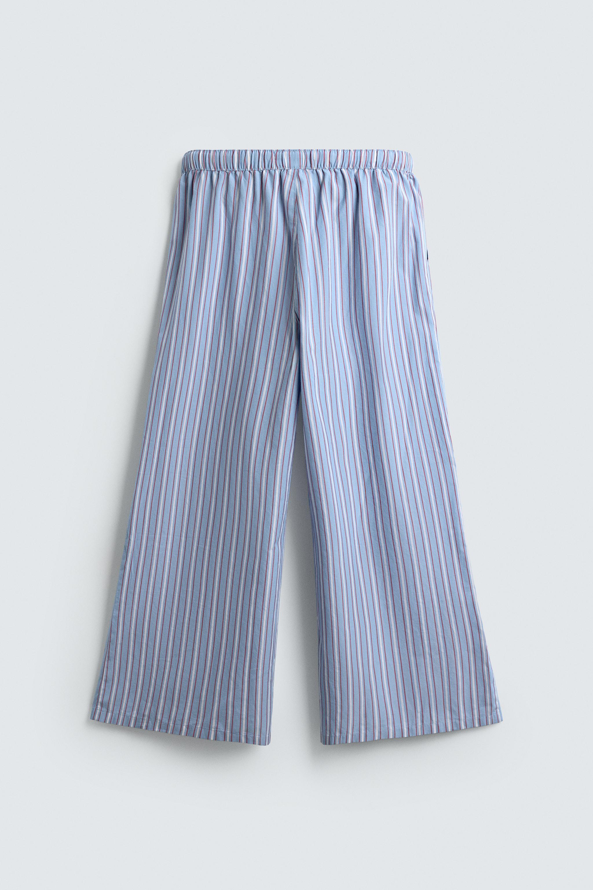 STRIPED OVERSIZED FIT PANTS