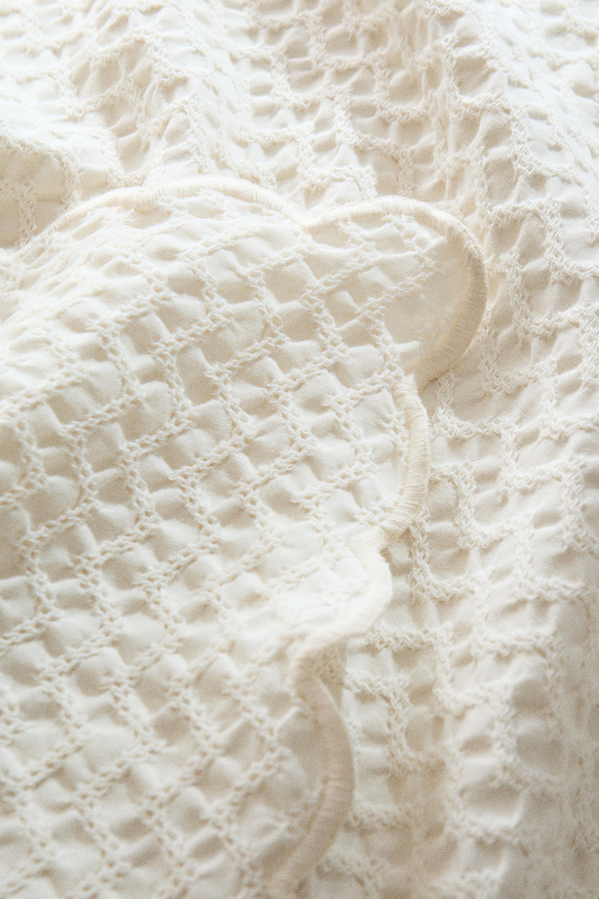 CHILDREN'S MINI WAFFLE-KNIT BEDSPREAD