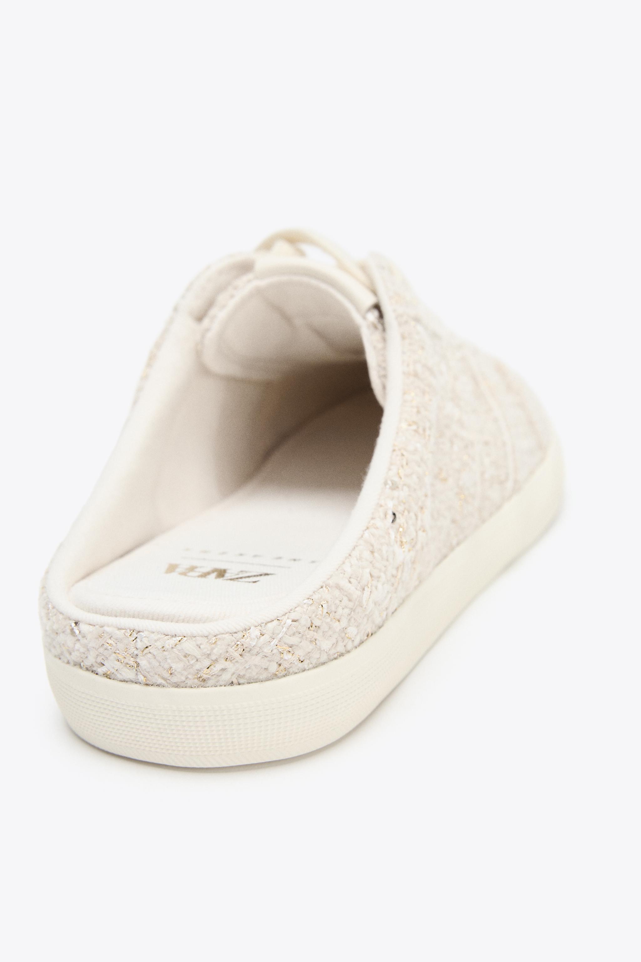 FABRIC COLLAPSIBLE HEEL SNEAKERS