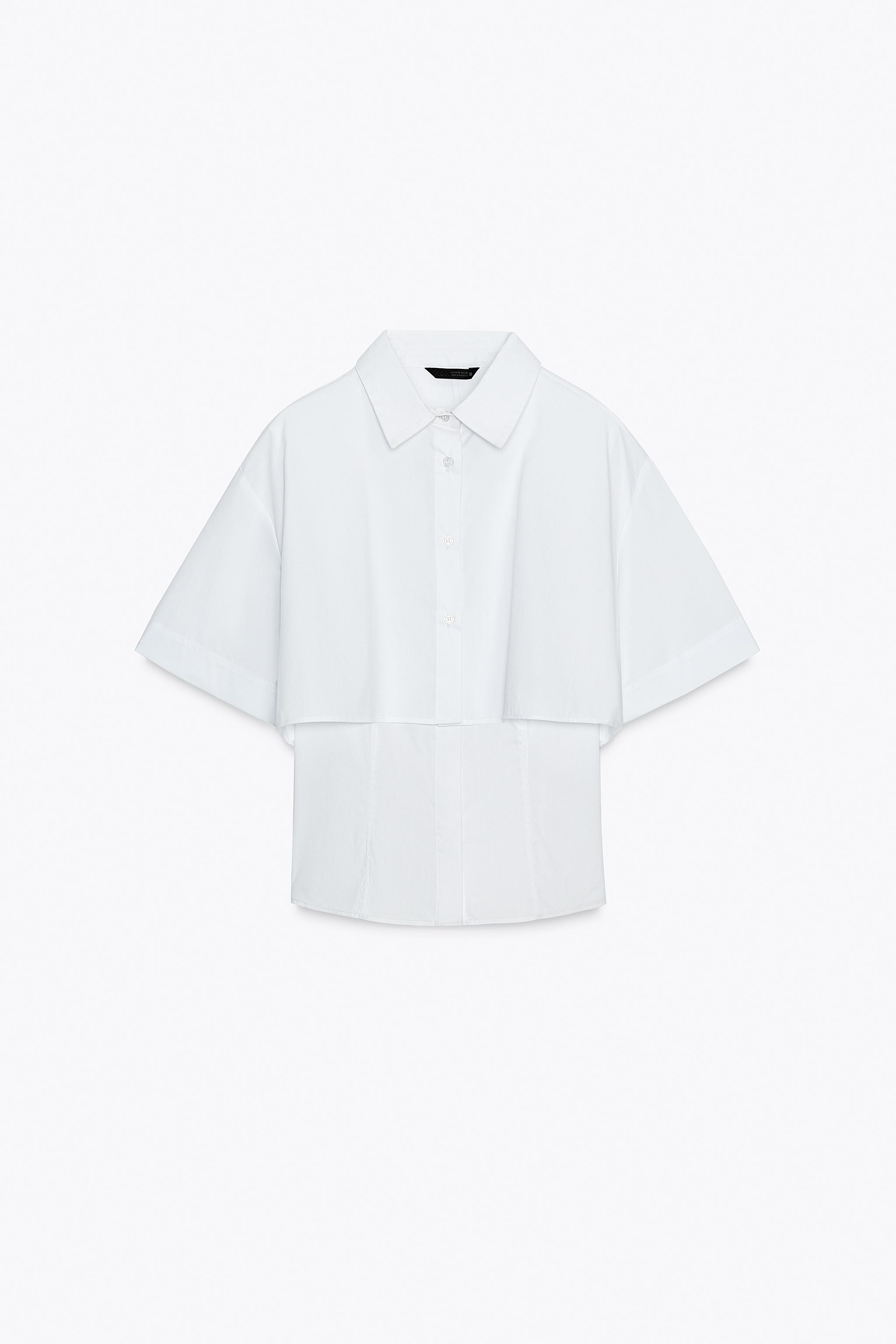DOUBLE LAYER POPLIN SHIRT