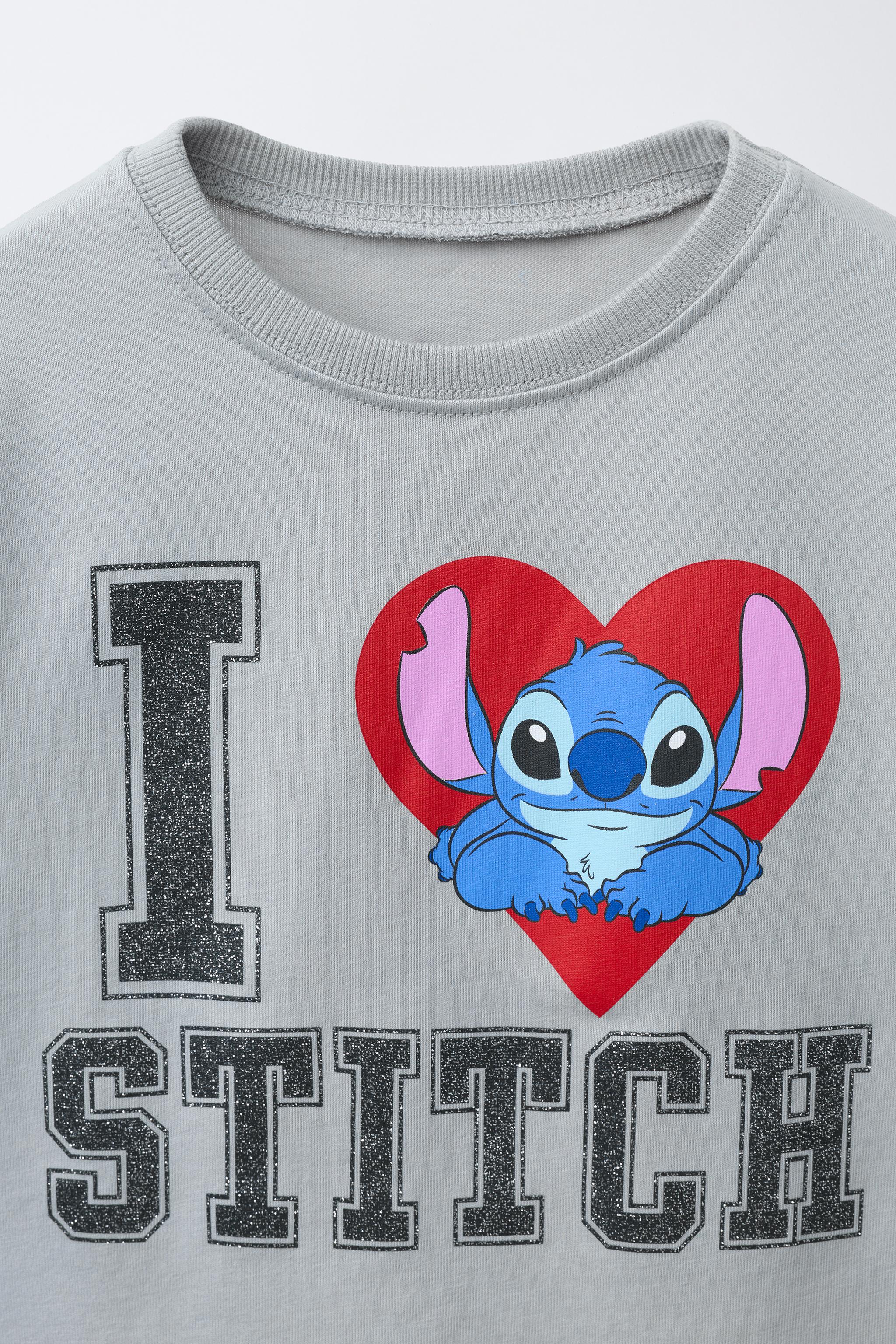 LILO & STITCH © DISNEY GLITTER PRINT T-SHIRT