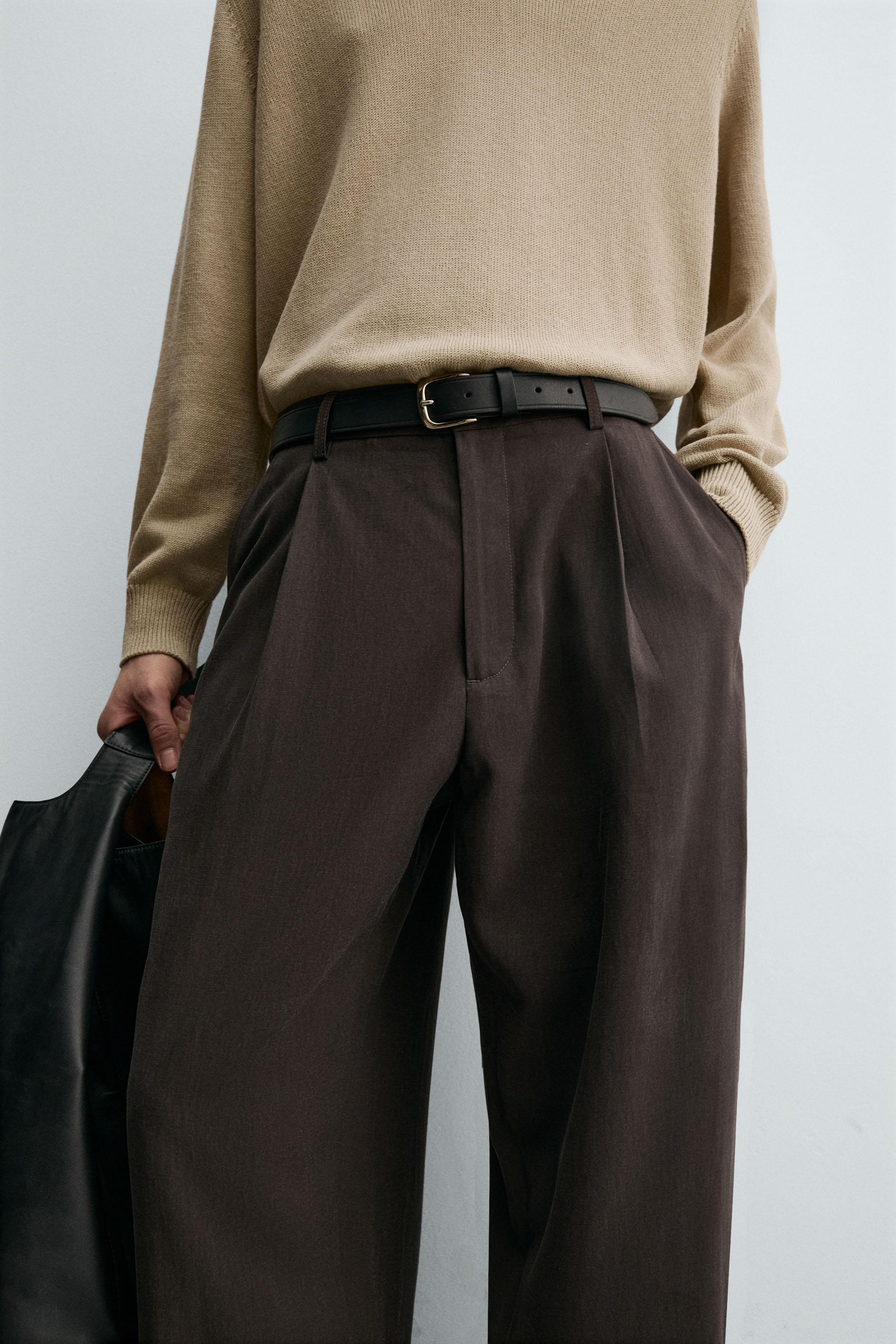 PLEATED FLOWY PANTS