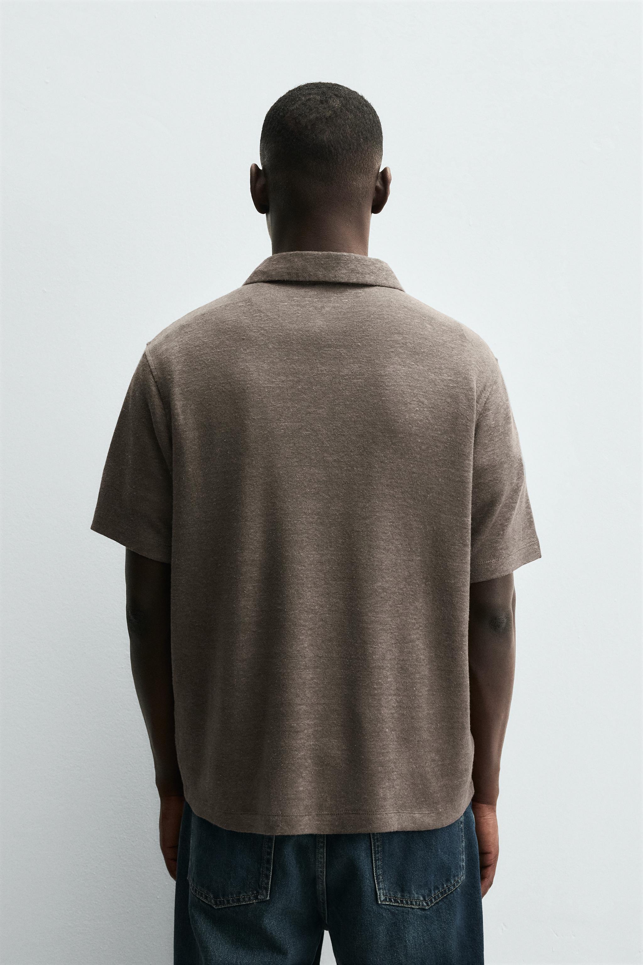 HEMP VISCOSE POLO SHIRT