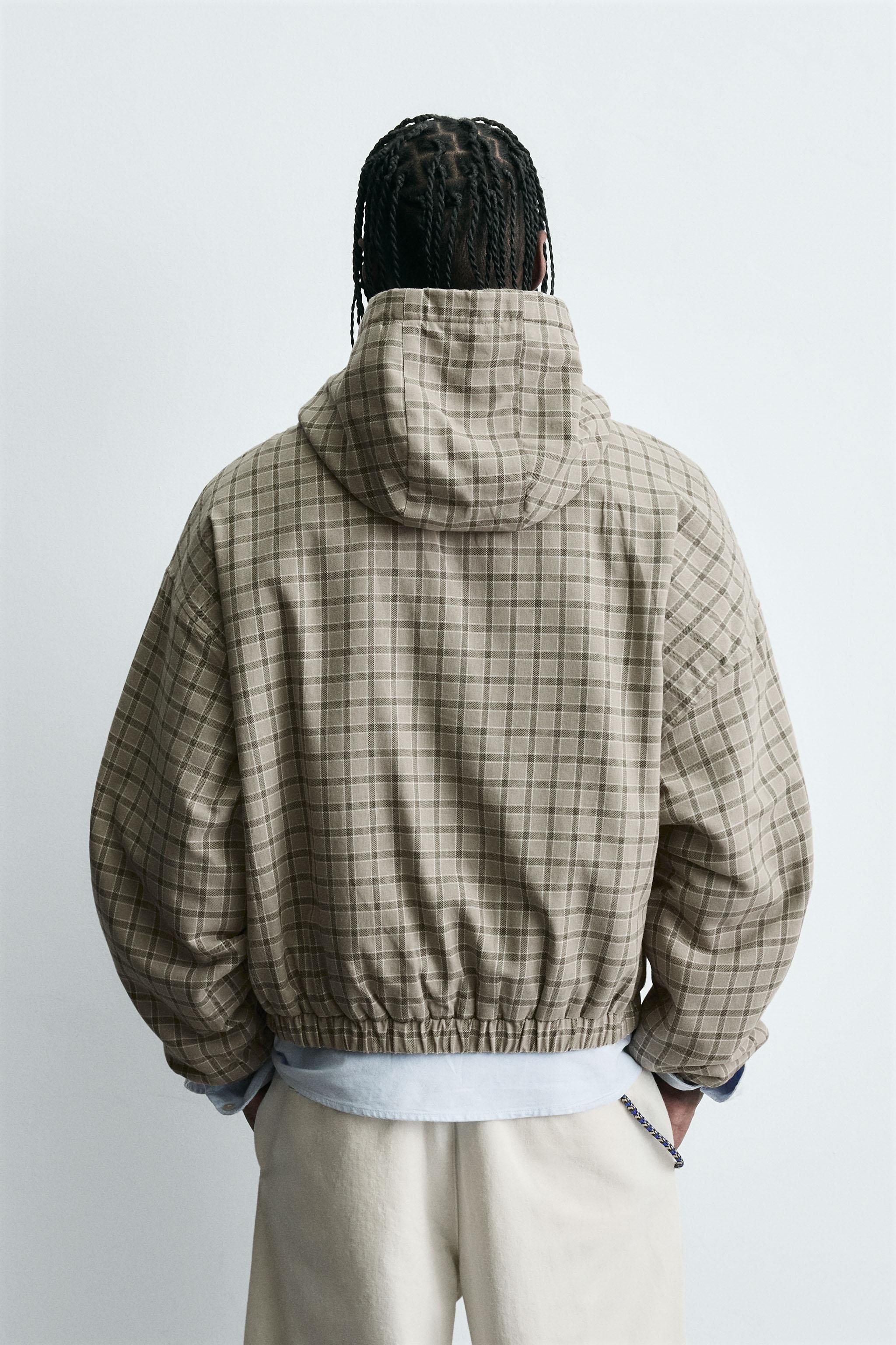 CHECKERED BOXY FIT JACKET