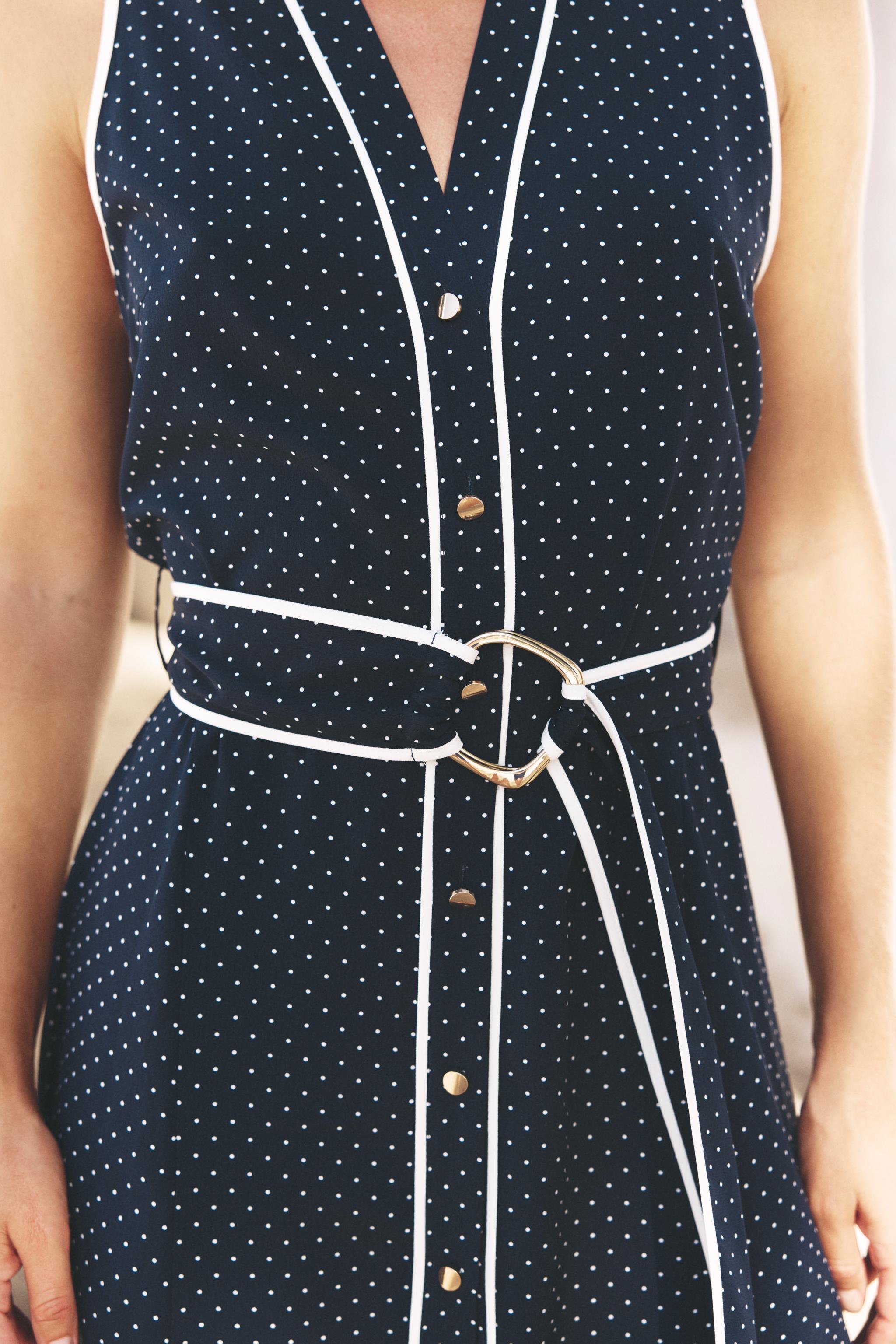 POLKA DOT MIDI DRESS