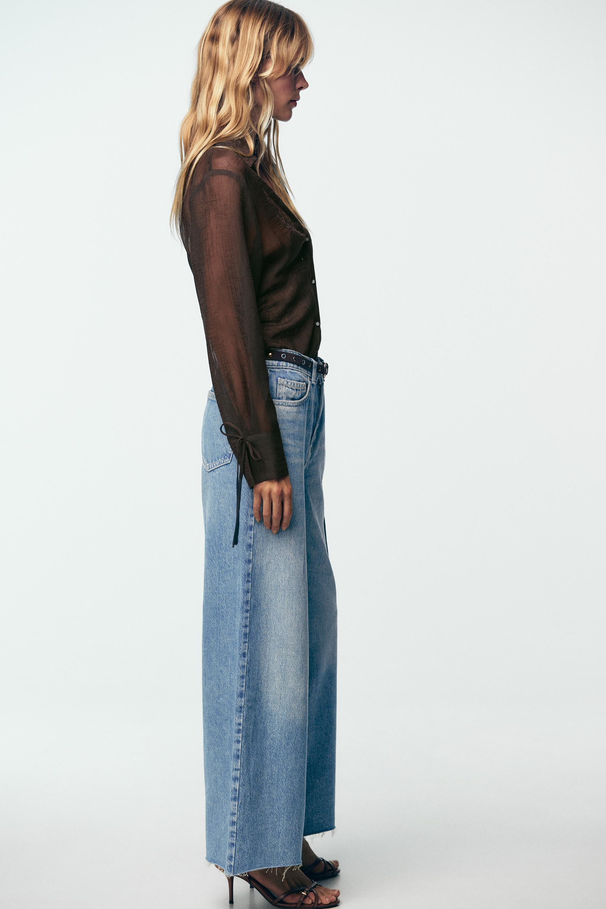 SEMI-SHEER SHIRT WITH TIES