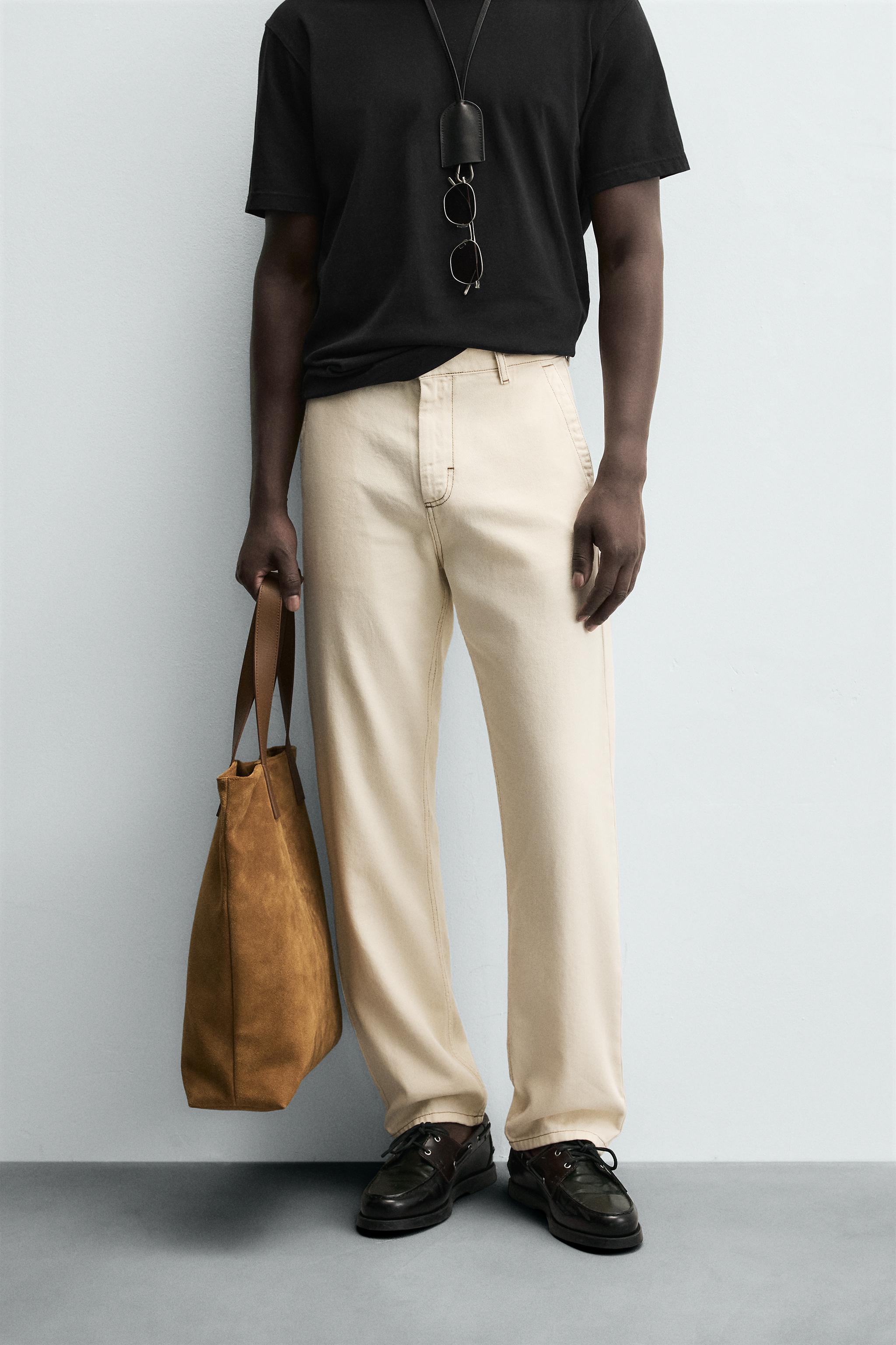 PANTS WITH CONTRAST STITCHING