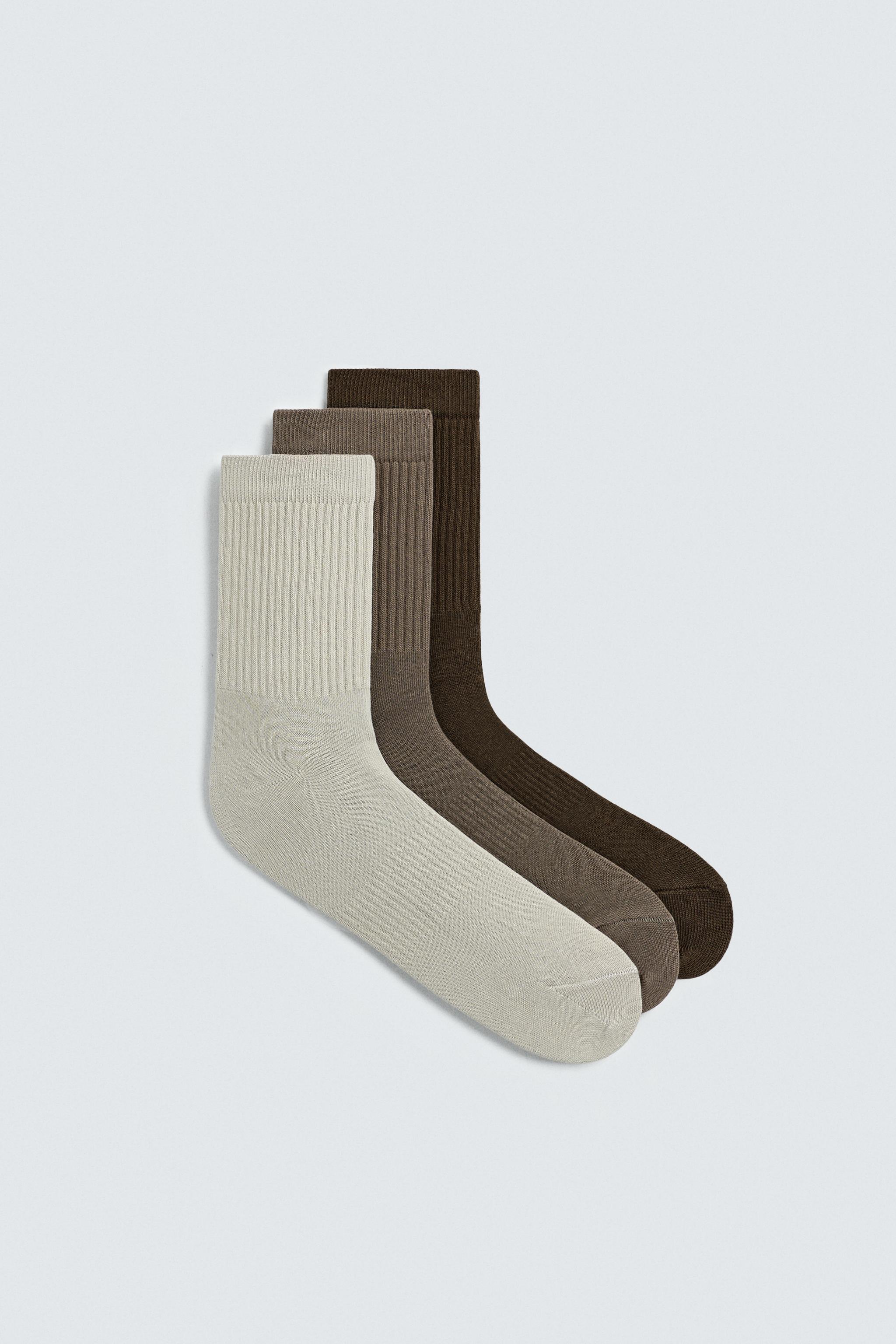 3-PACK OF RIBBED SOCKS