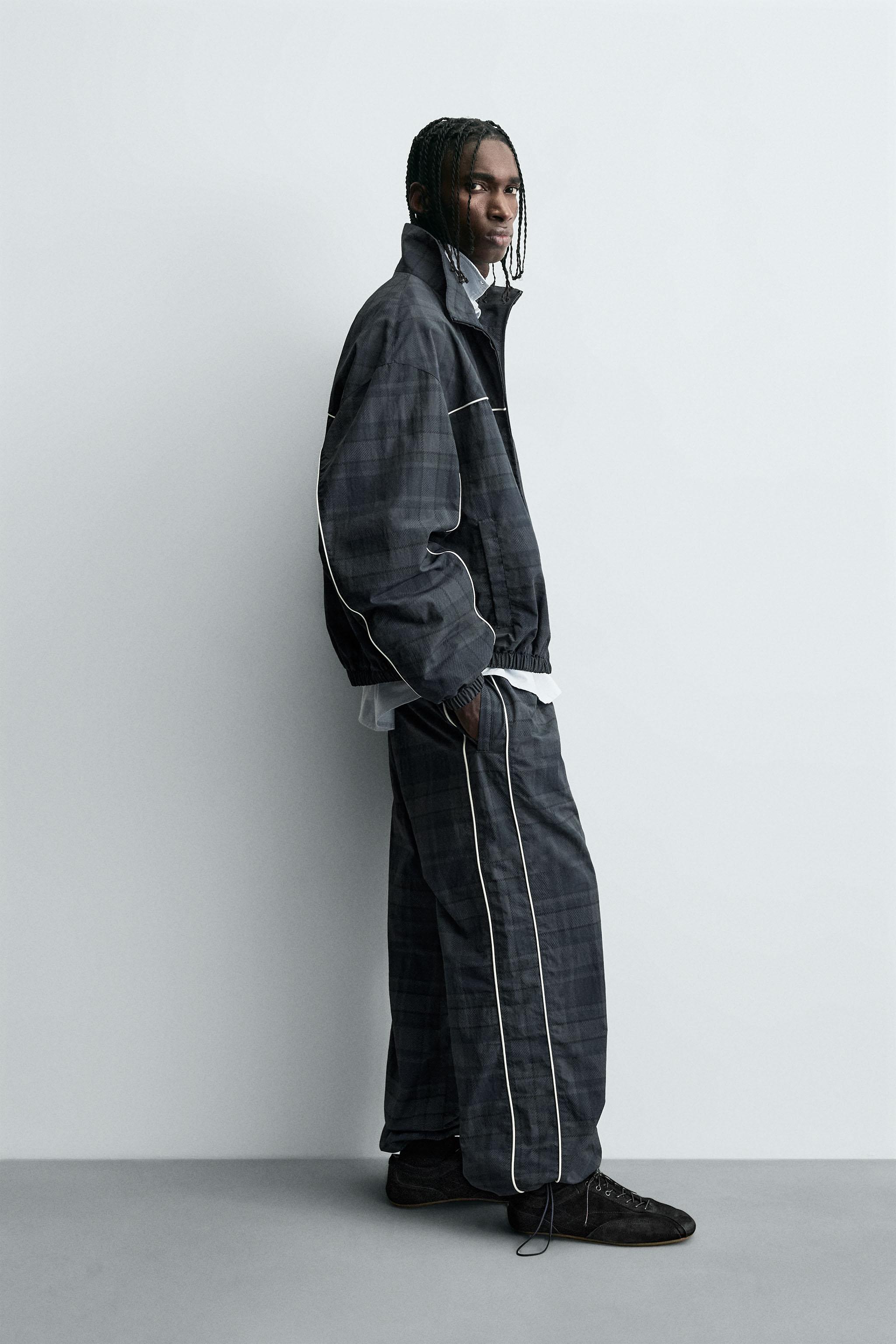 CONTRAST CHECK TECHNICAL JACKET
