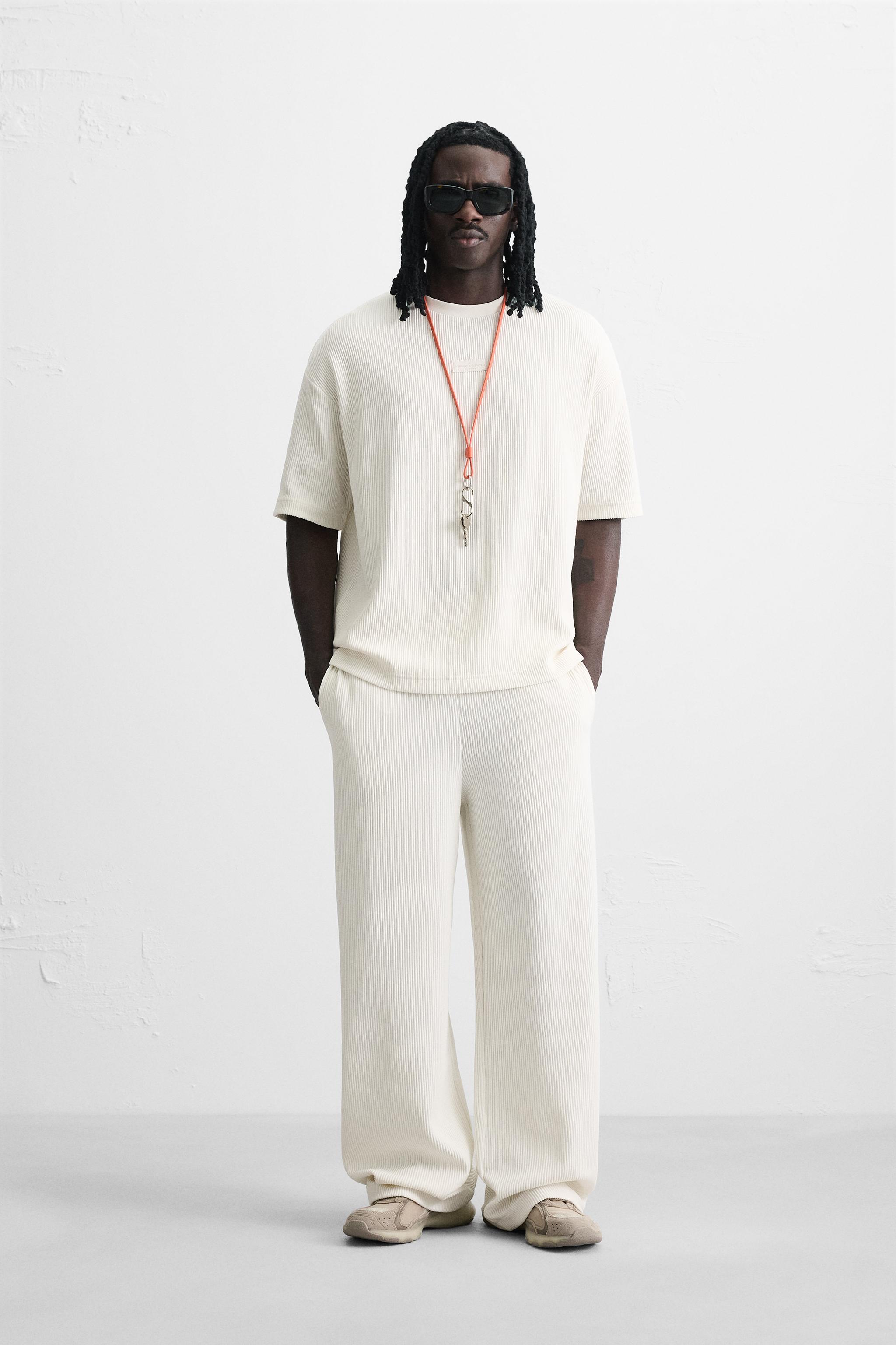 VERTICAL TEXTURED JOGGER PANTS