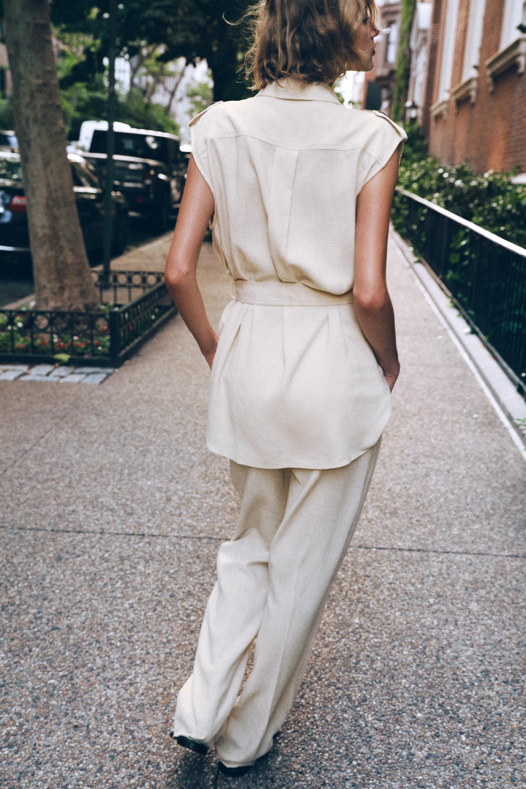 STRAIGHT LEG LINEN PANTS