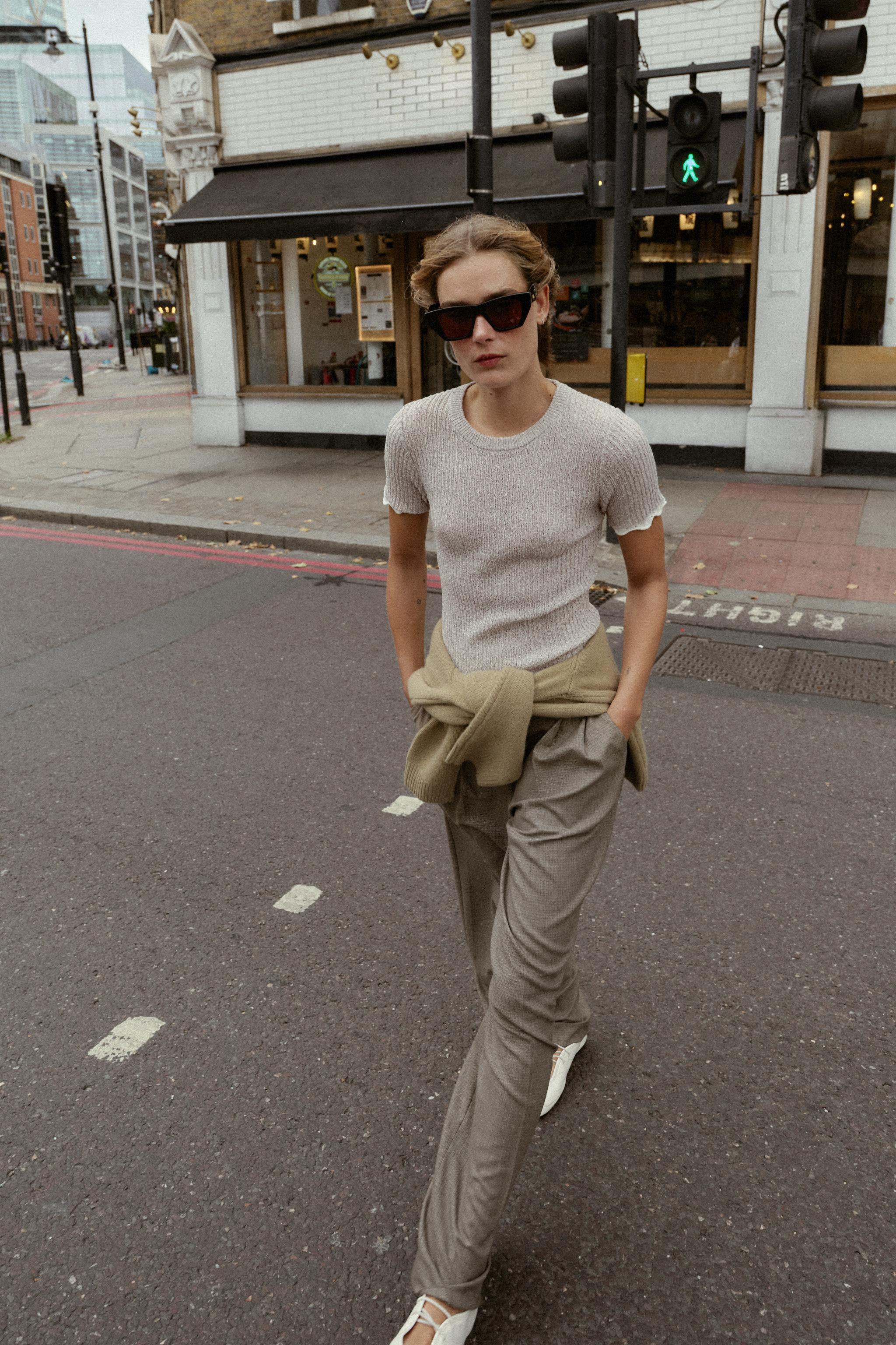 COMBINED KNIT T-SHIRT