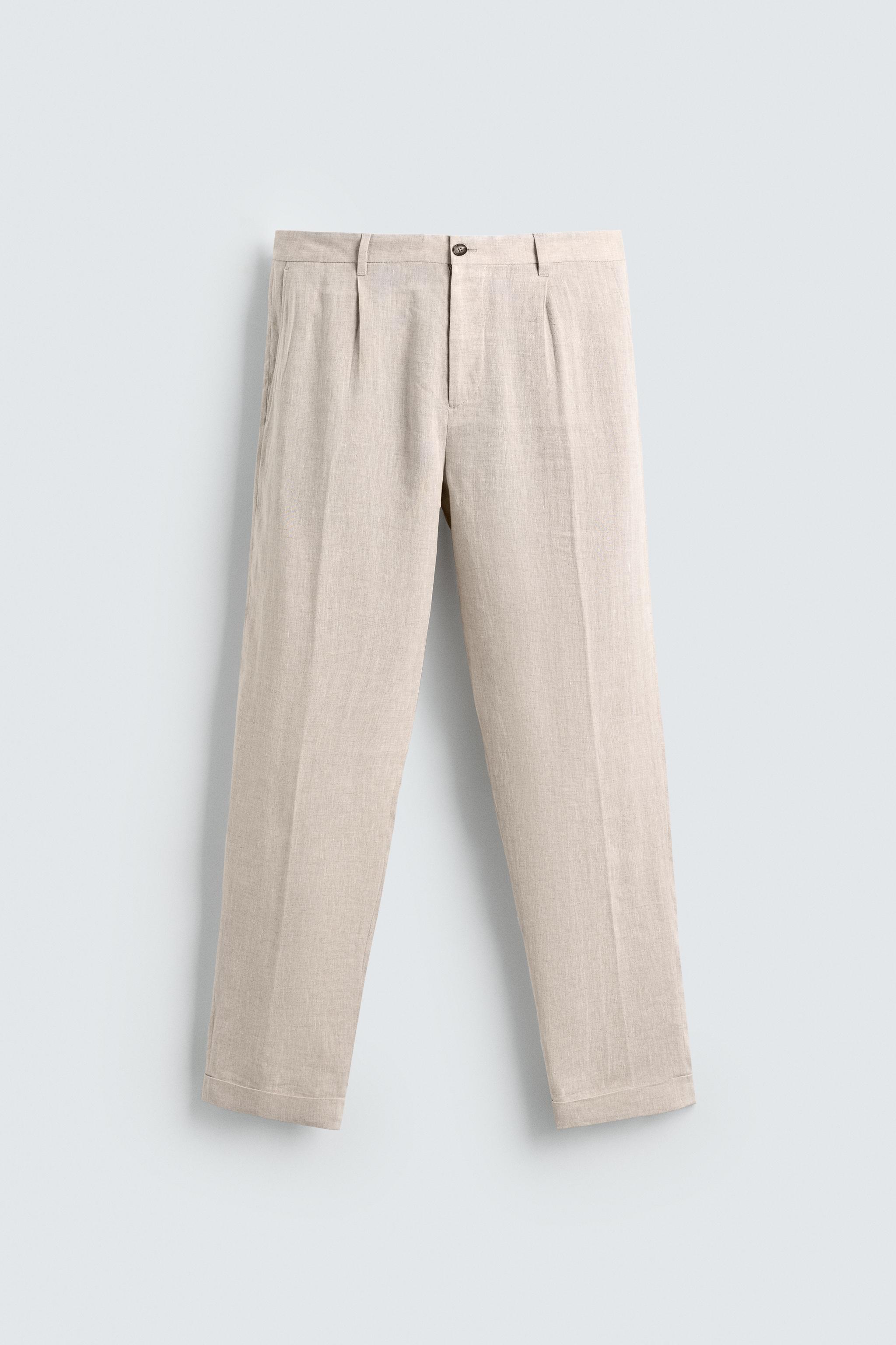 100% LINEN SUIT PANTS